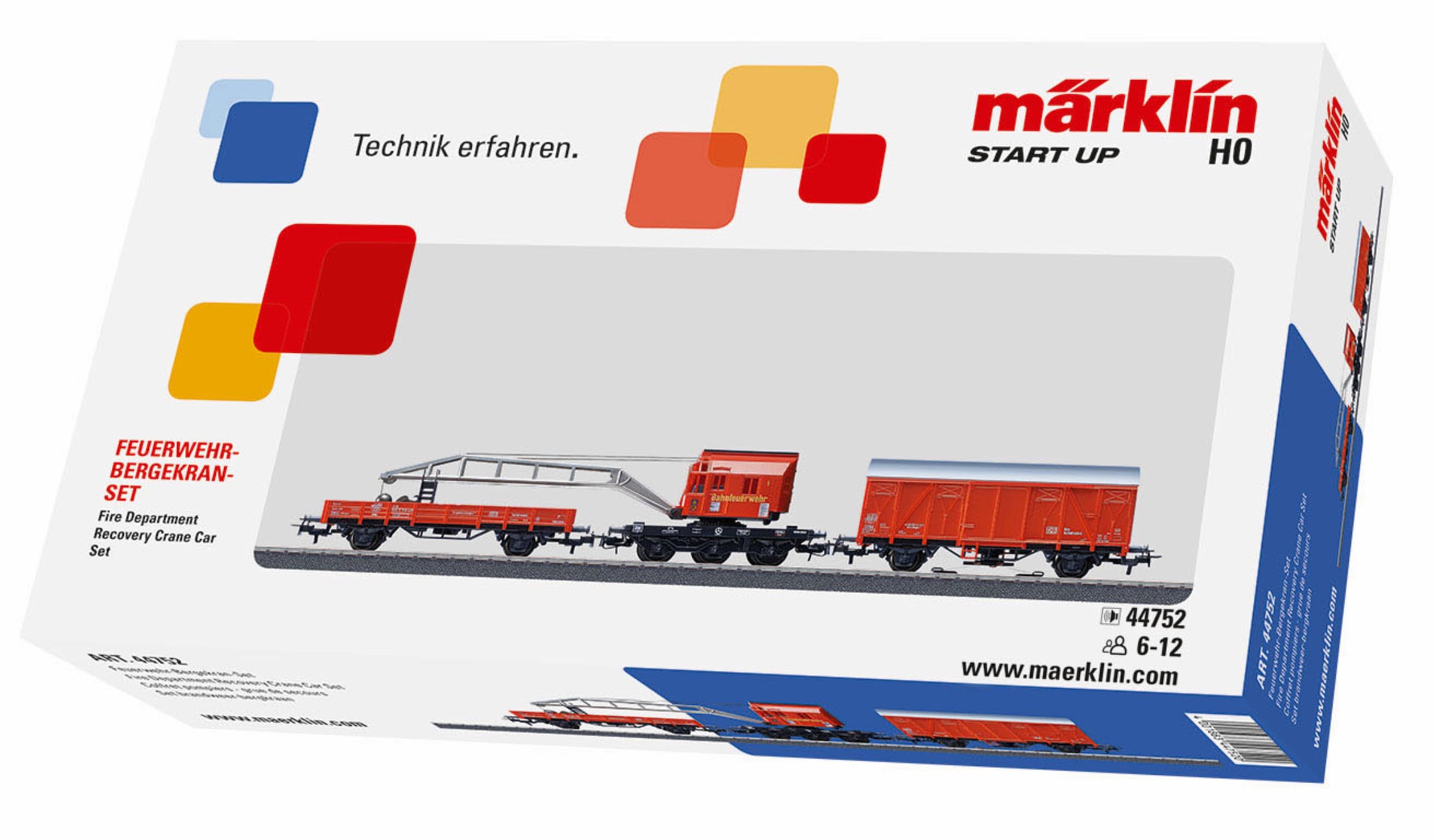 Märklin Modelleisenbahn Startpaket »Märklin Start up - Feuerwehr Bergkran Set - 44752«