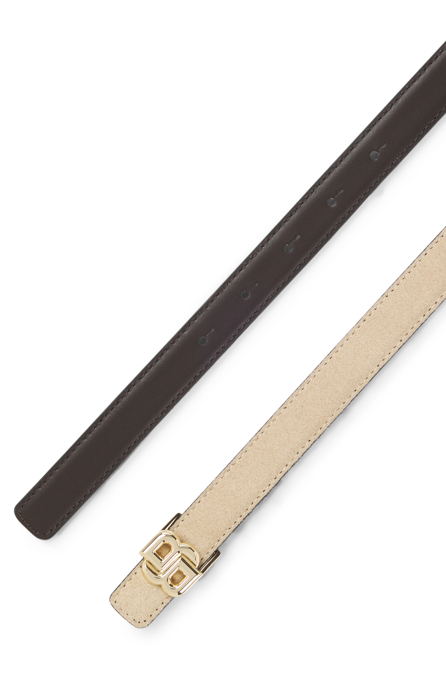 BOSS Wendegürtel »B Icon-G Sr20 sdp« mit Monogrammschließe, italienisches Leder