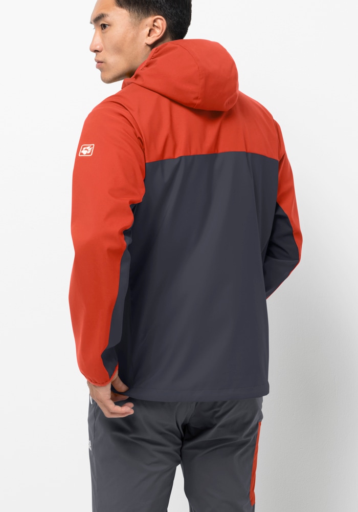 Jack Wolfskin Softshelljacke »EAGLE PEAK II SOFTSHELL M«, mit Kapuze