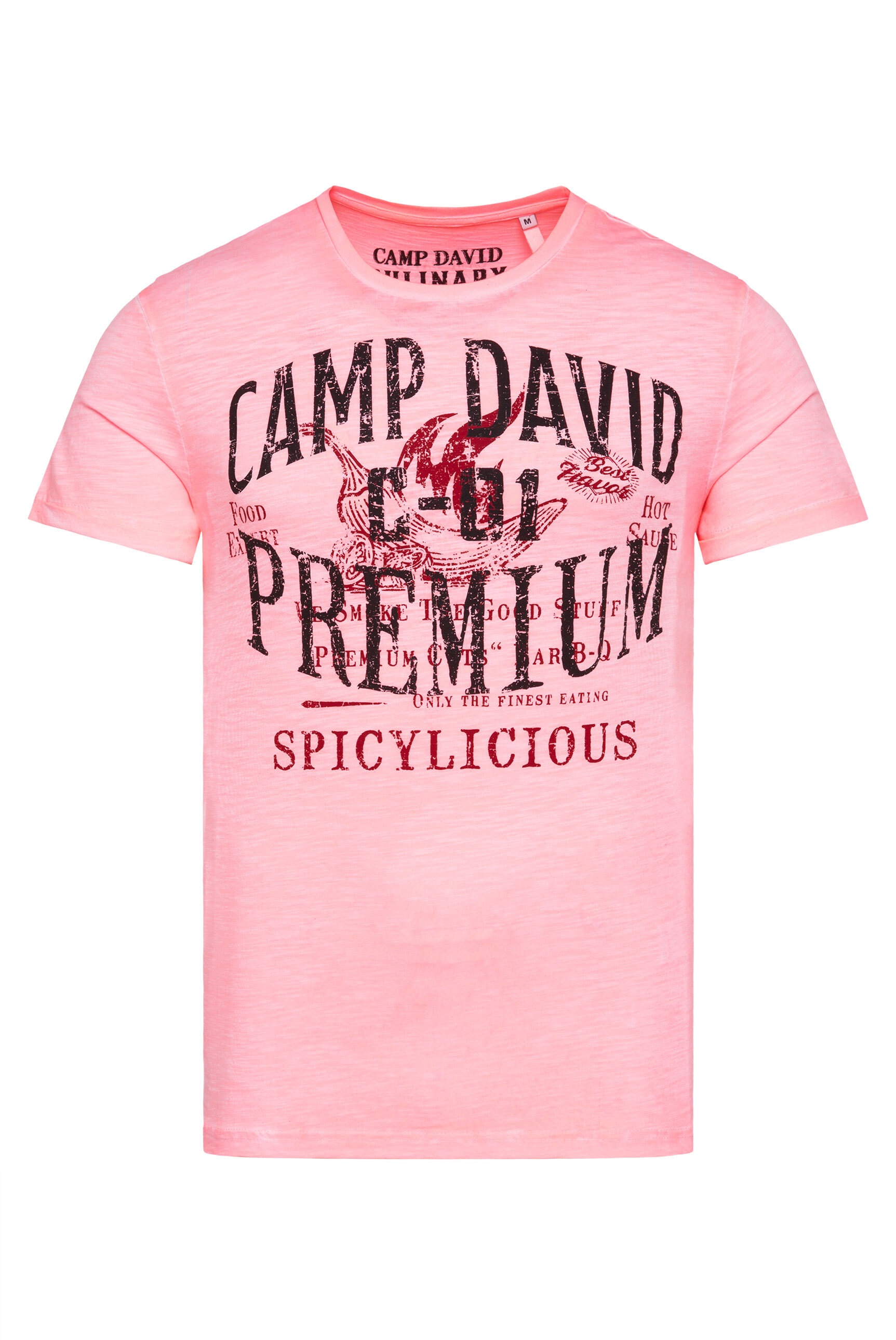 CAMP DAVID Rundhalsshirt, aus Baumwolle