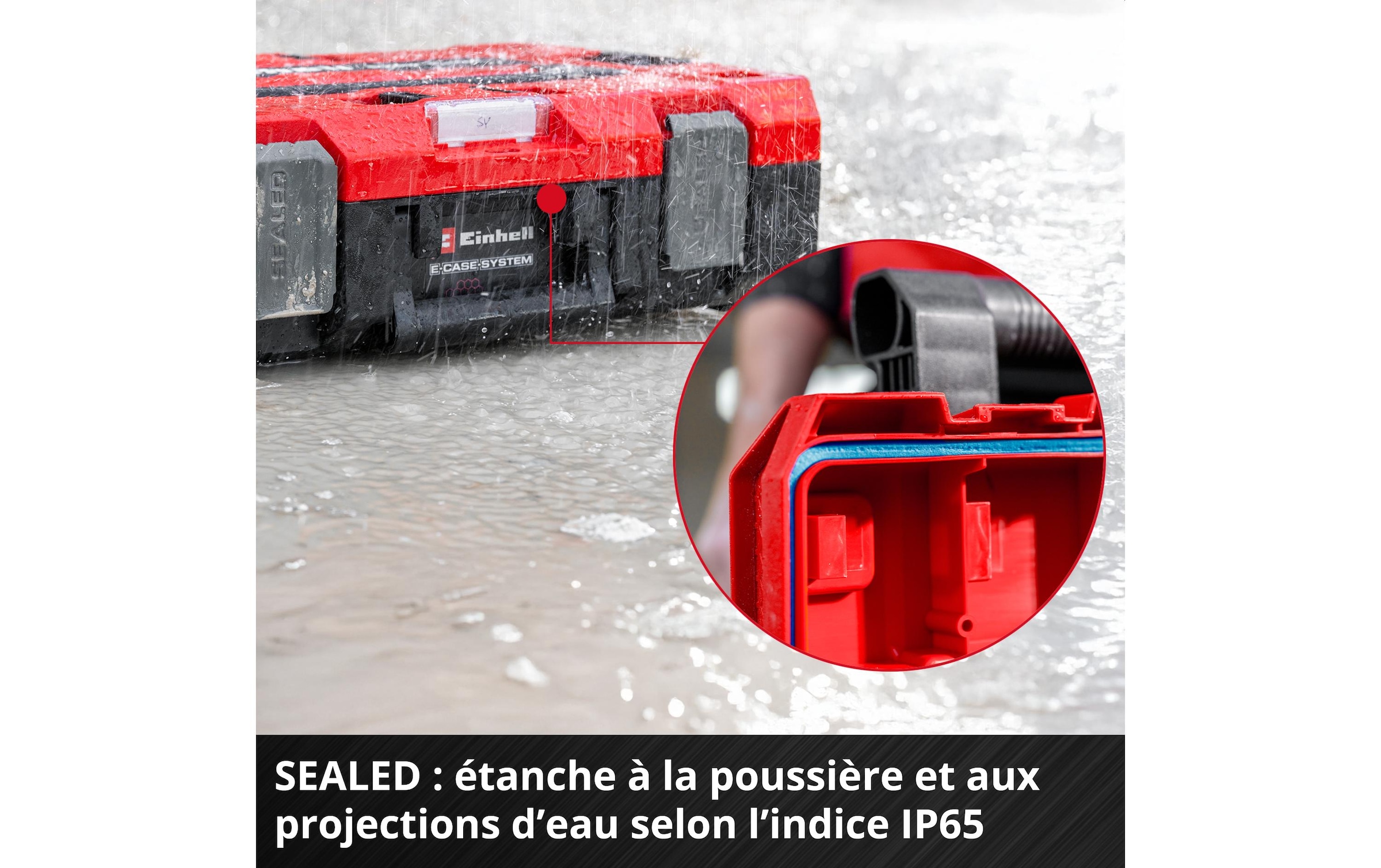 Einhell Werkzeugkoffer »E-Case L with wheels SEALED«