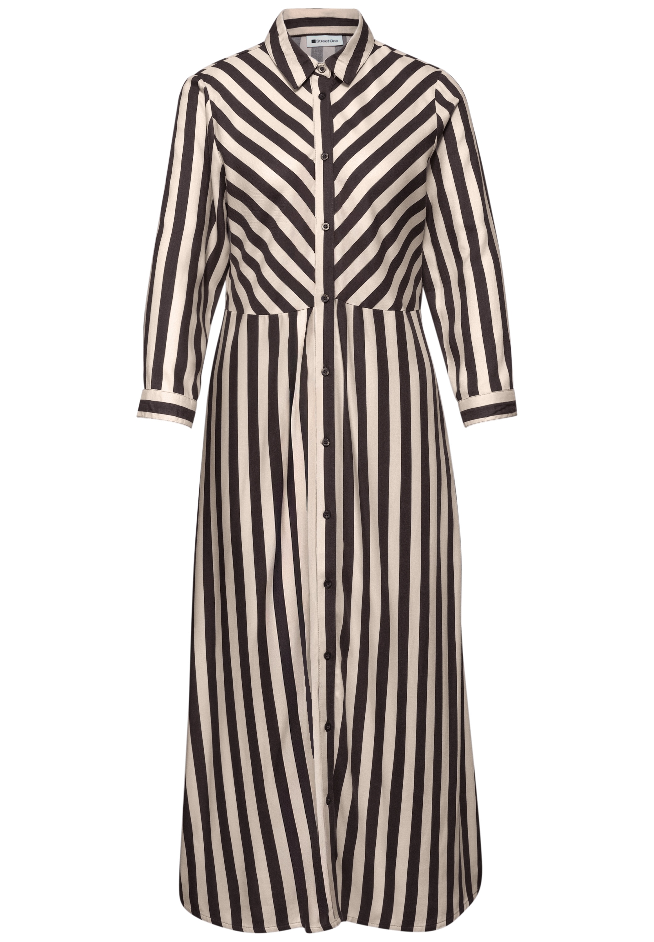 STREET ONE Midikleid gemustert, figurumspielend