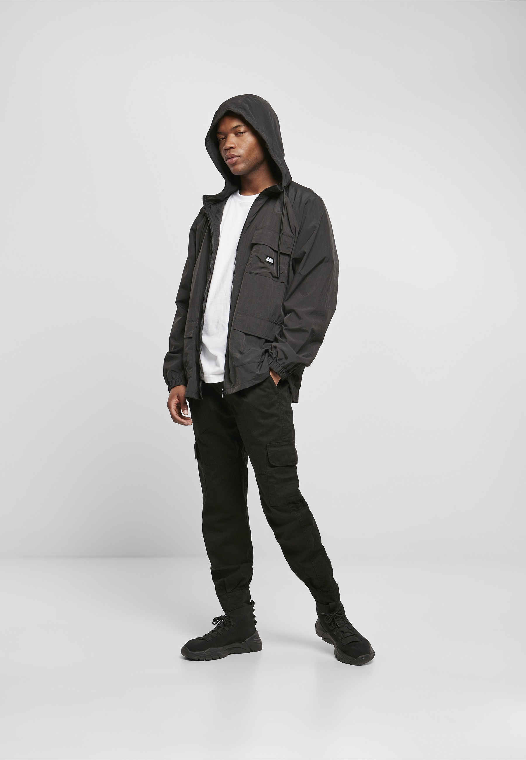 URBAN CLASSICS Allwetterjacke »Urban Classics Herren Commuter Parka« 1 Stk. tlg. mit Kapuze