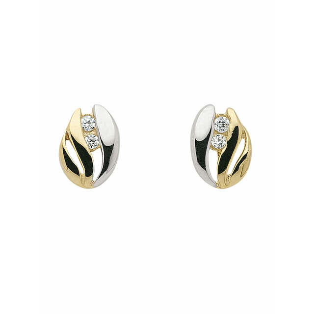 Adelia´s Paar Ohrhänger »333 Gold Ohrringe Ohrstecker mit Zirkonia«, mit Zirkonia  Goldschmuck für Damen online bestellen | BAUR