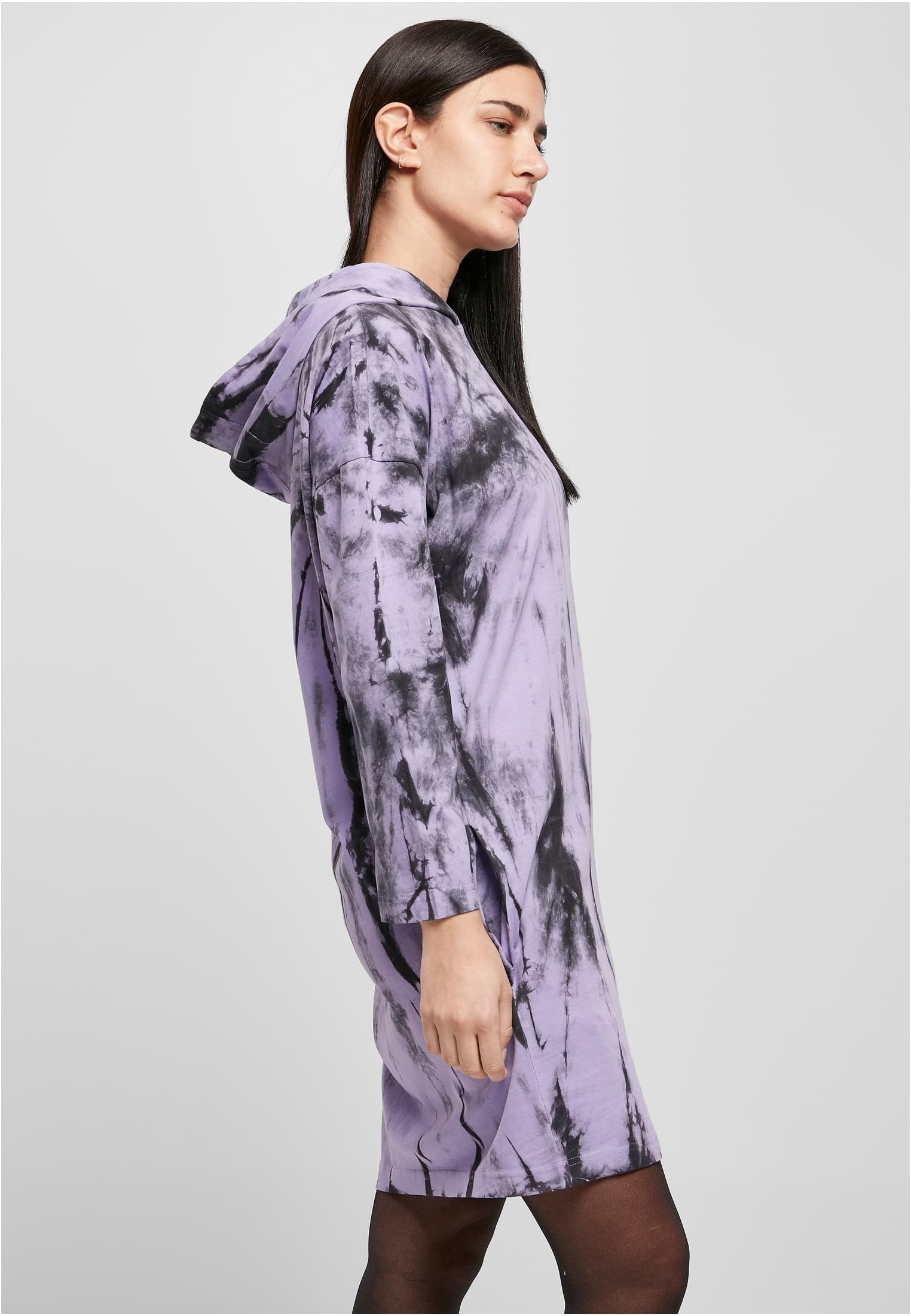 URBAN CLASSICS Shirtkleid »Urban Classics Damen Ladies Oversized Tie Dye Hoody Dress«, (1 tlg.)