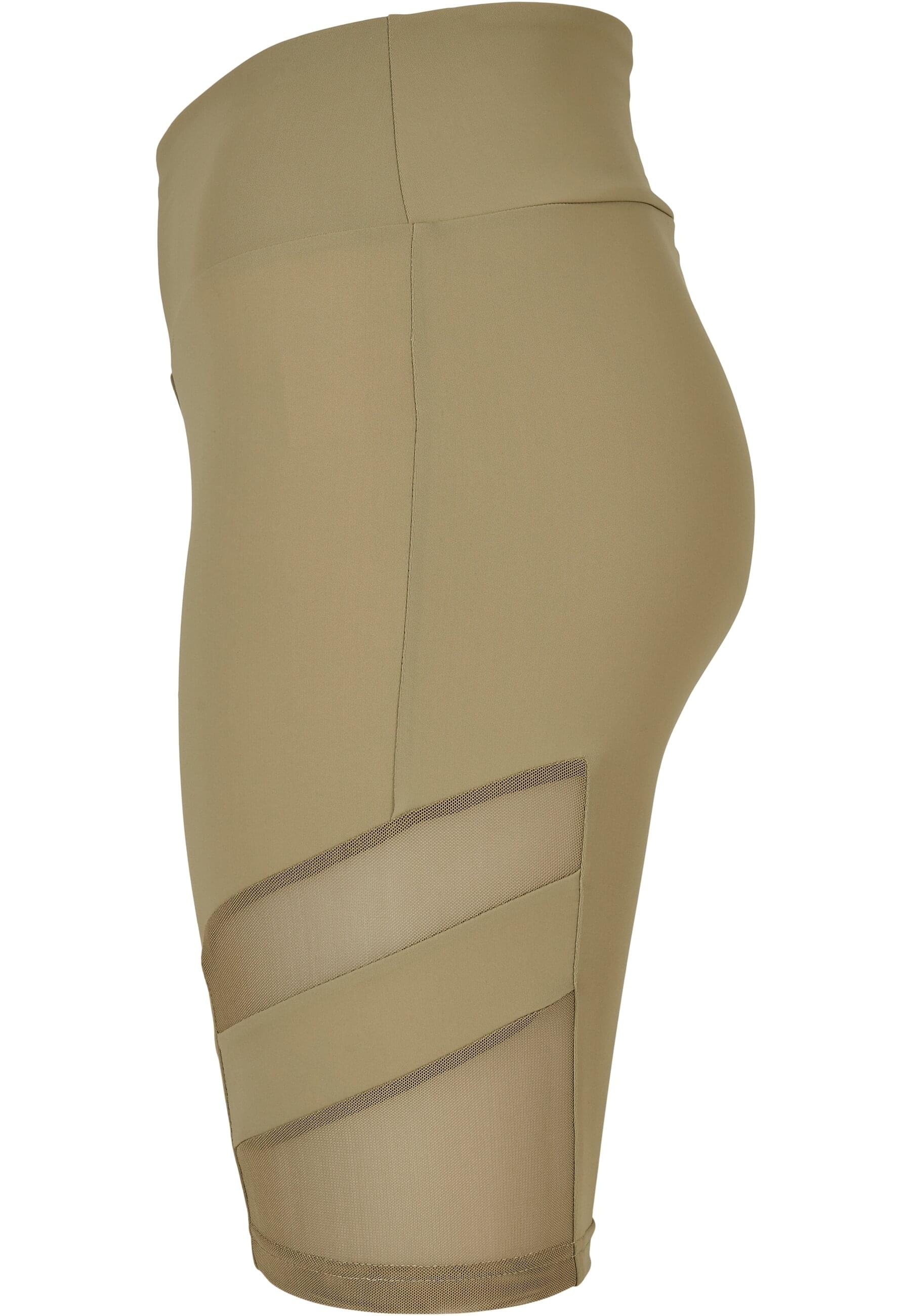 URBAN CLASSICS Stoffhose »Urban Classics Damen Ladies High Waist Tech Mesh Cycle Shorts«, (1 tlg.)