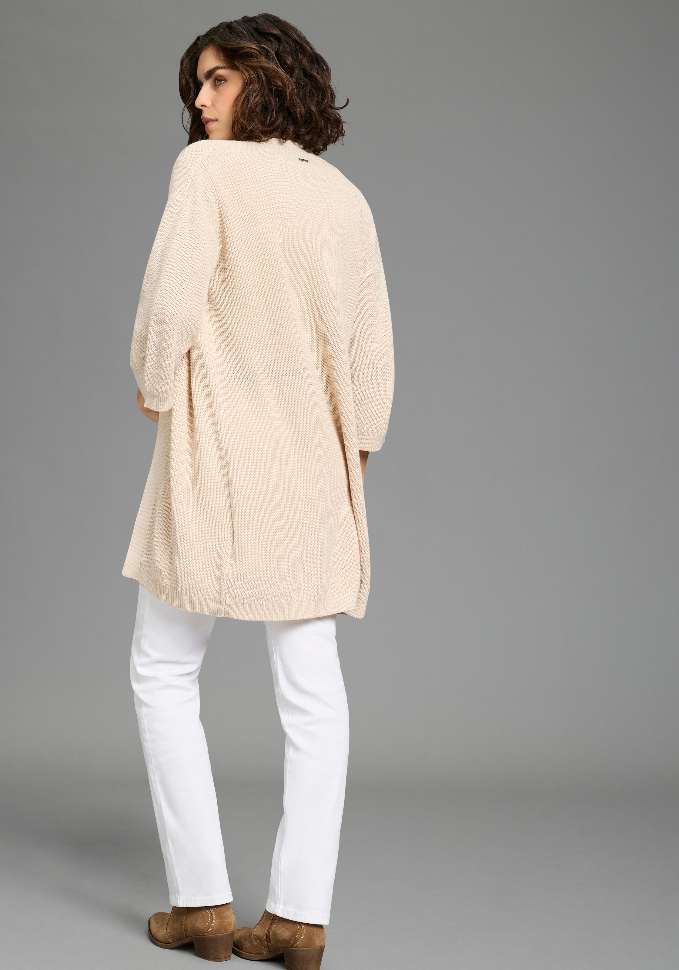 Laura Scott Strickjacke mit lässigem Schnitt und 3/4 Ärmel