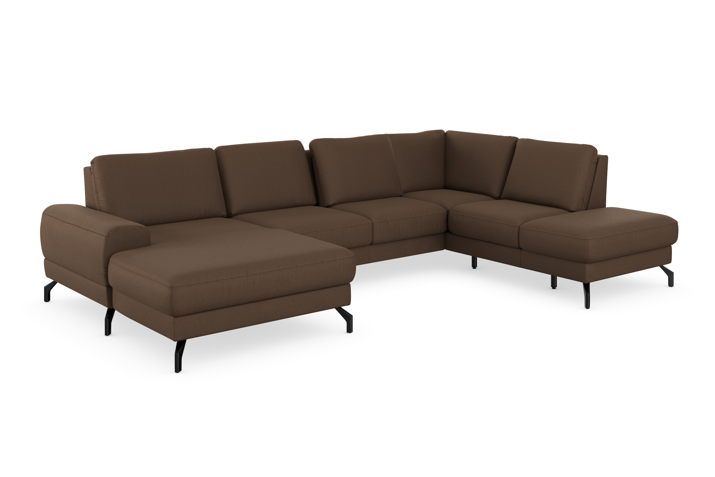 sit&more Wohnlandschaft »Cinturo U-Form«, inklusive Sitztiefenverstellung und Federkern, Sitzhöhe 45 cm