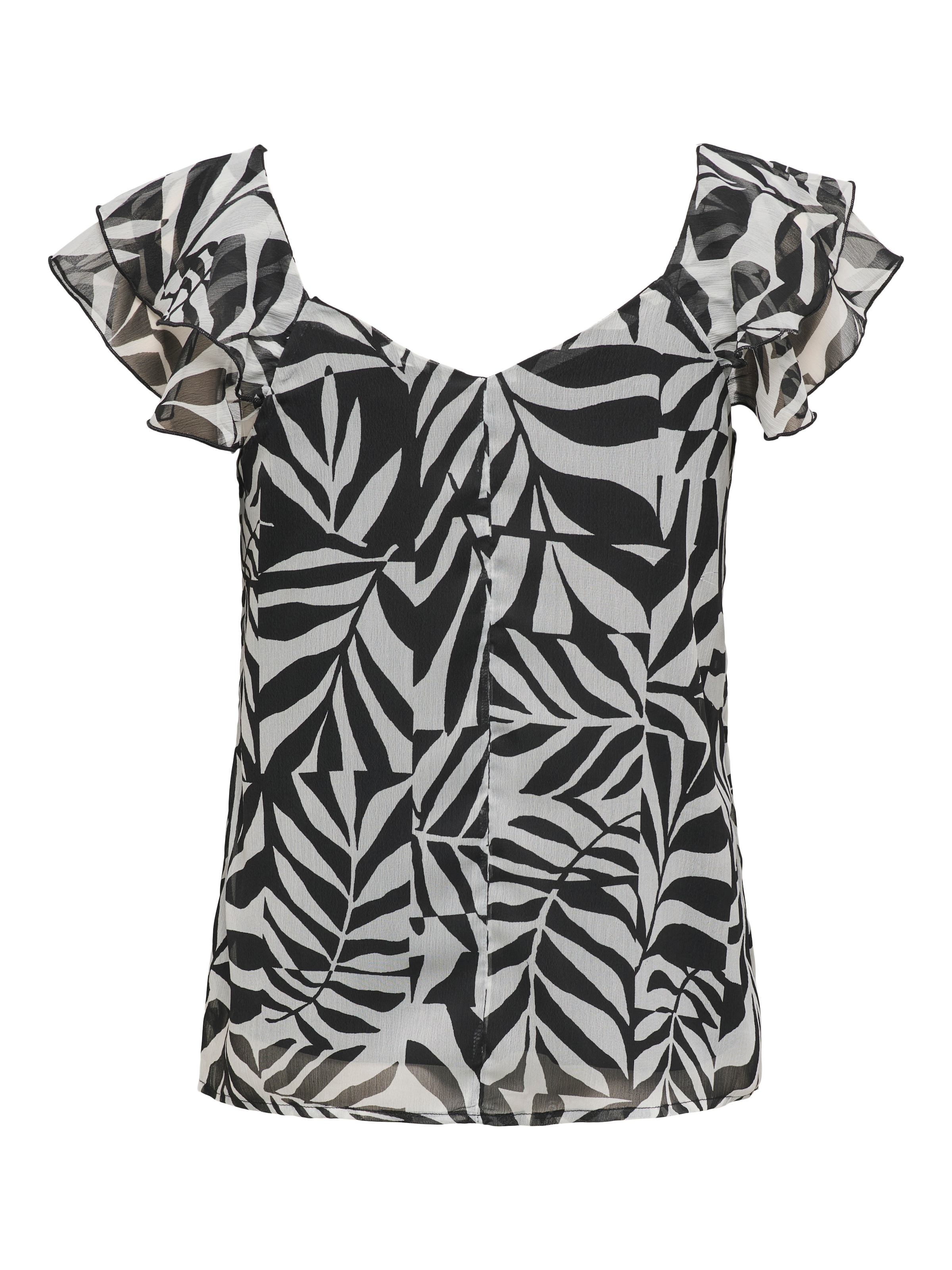 ONLY Blusenshirt »ONLASTA LIFE CAPSLEEVE V-NECK TOP PTM«