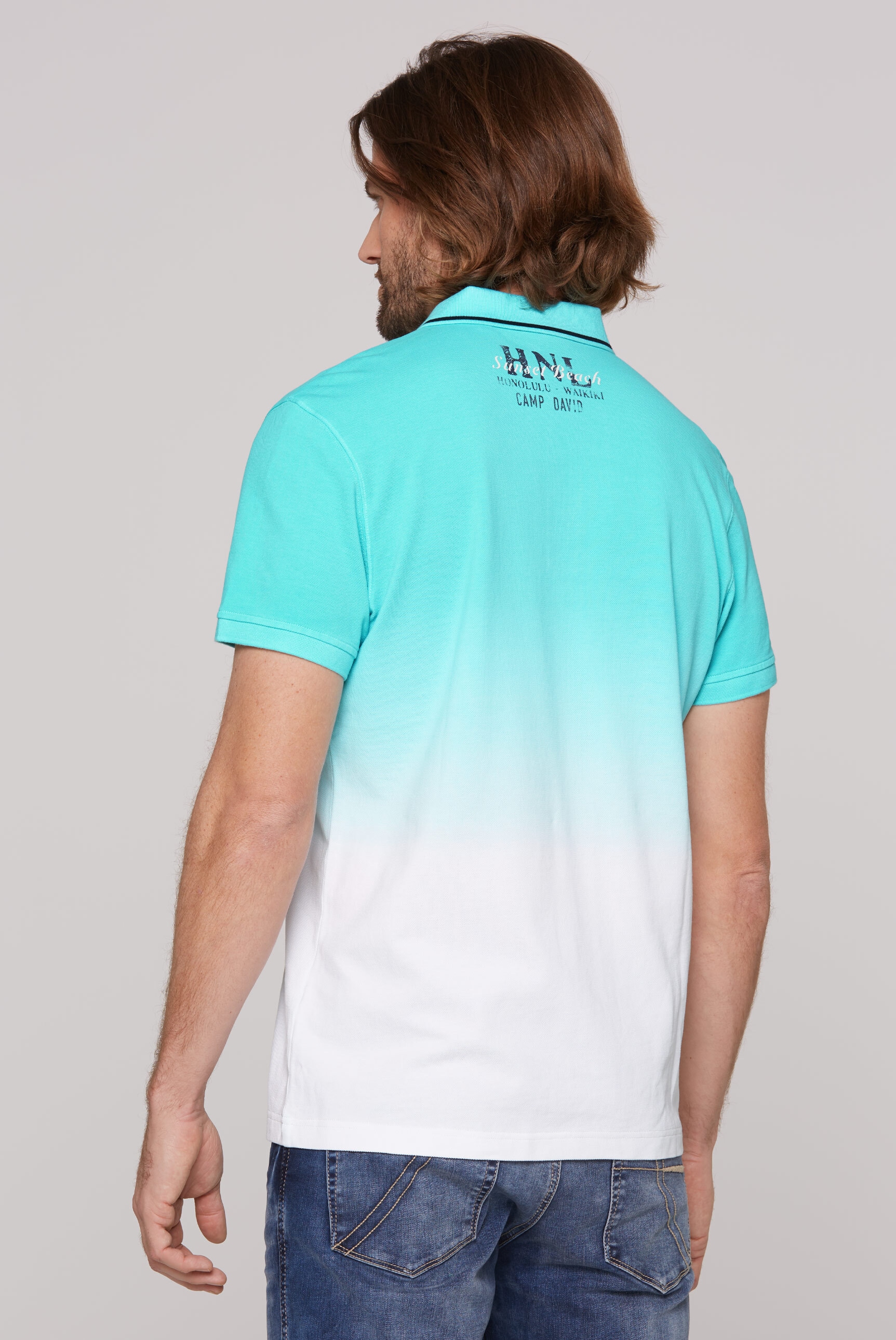 CAMP DAVID Poloshirt, mit Farbverlauf