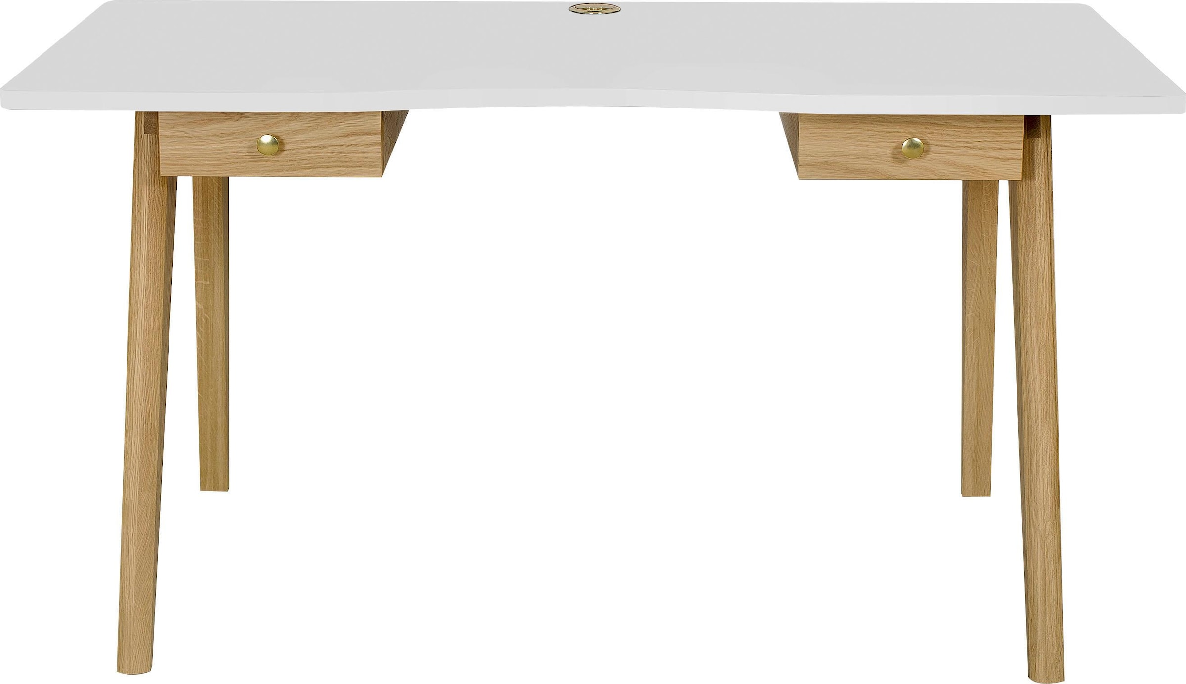 Woodman Schreibtisch "Peer", im skandinavian Design, Tischbeine aus massive günstig online kaufen
