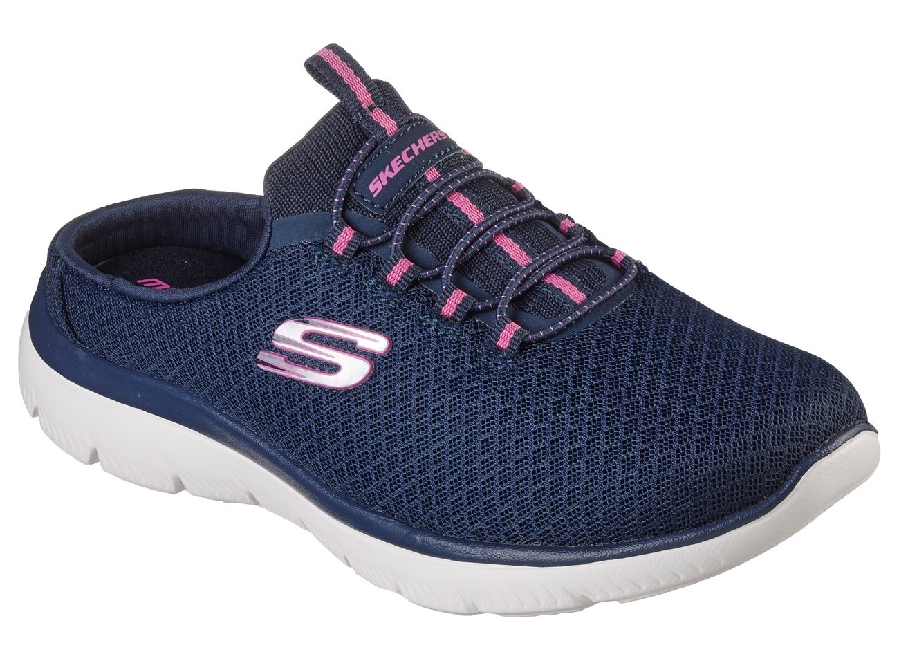 Skechers Sabot »SUMMITS SWIFT STEP«, Sommerschuh, Schlappen, Schlupfschuh in veganer Verarbeitung