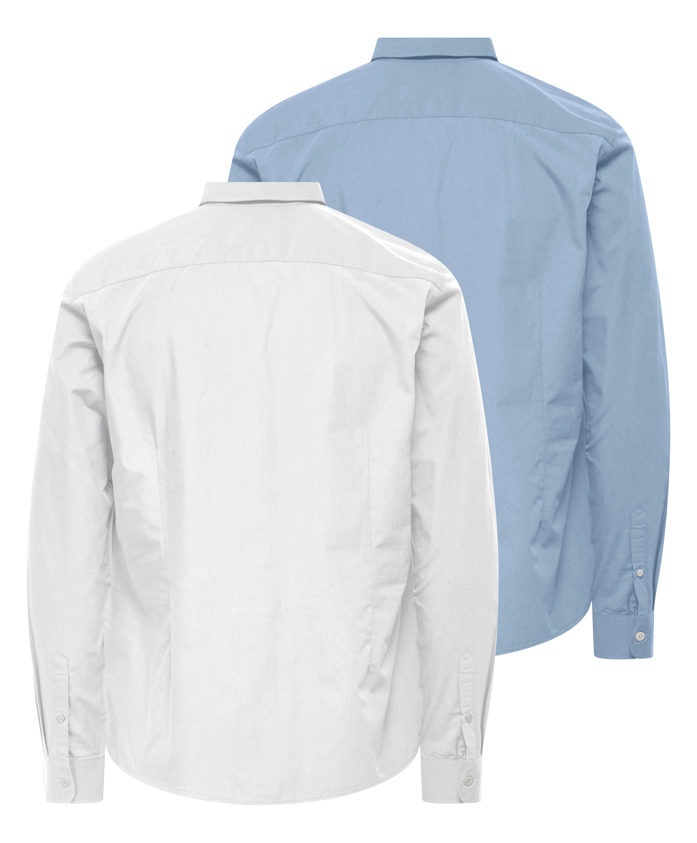 ONLY & SONS Langarmhemd »ONSFLORIAN LIFE LS POPLIN SHIRT 2- PACK«, (Packung, 2 tlg.)