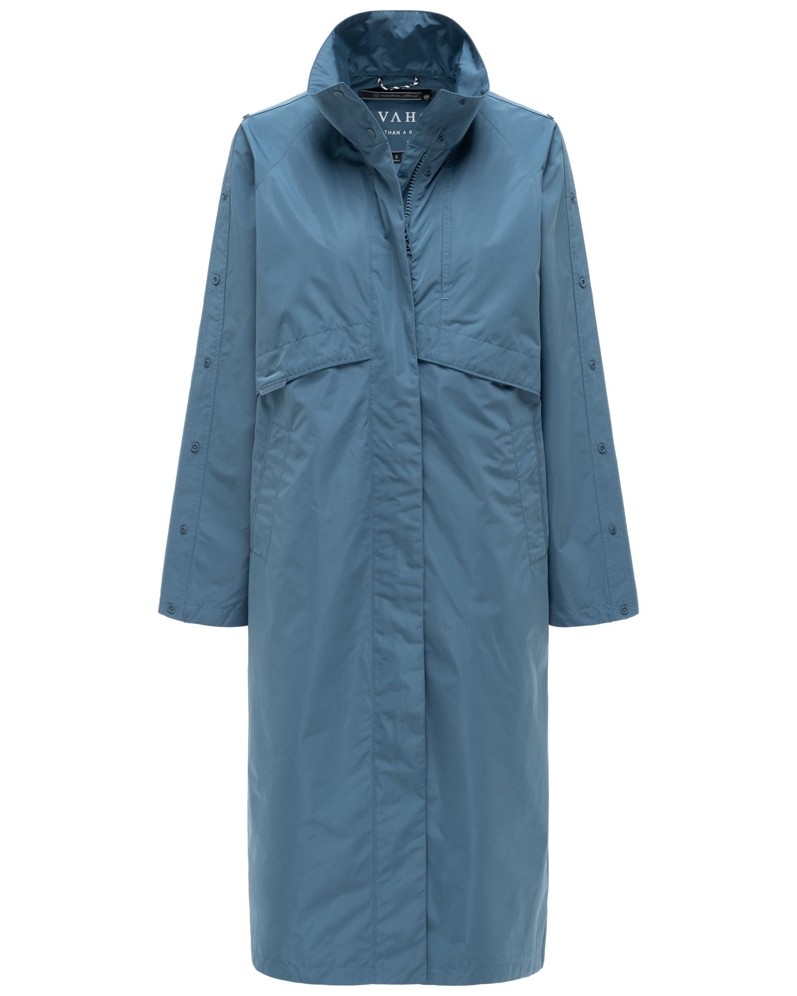 Navahoo Langmantel "Zenblüte 14" Modischer oversized Damen Parka mit krempelbaren Ärmeln