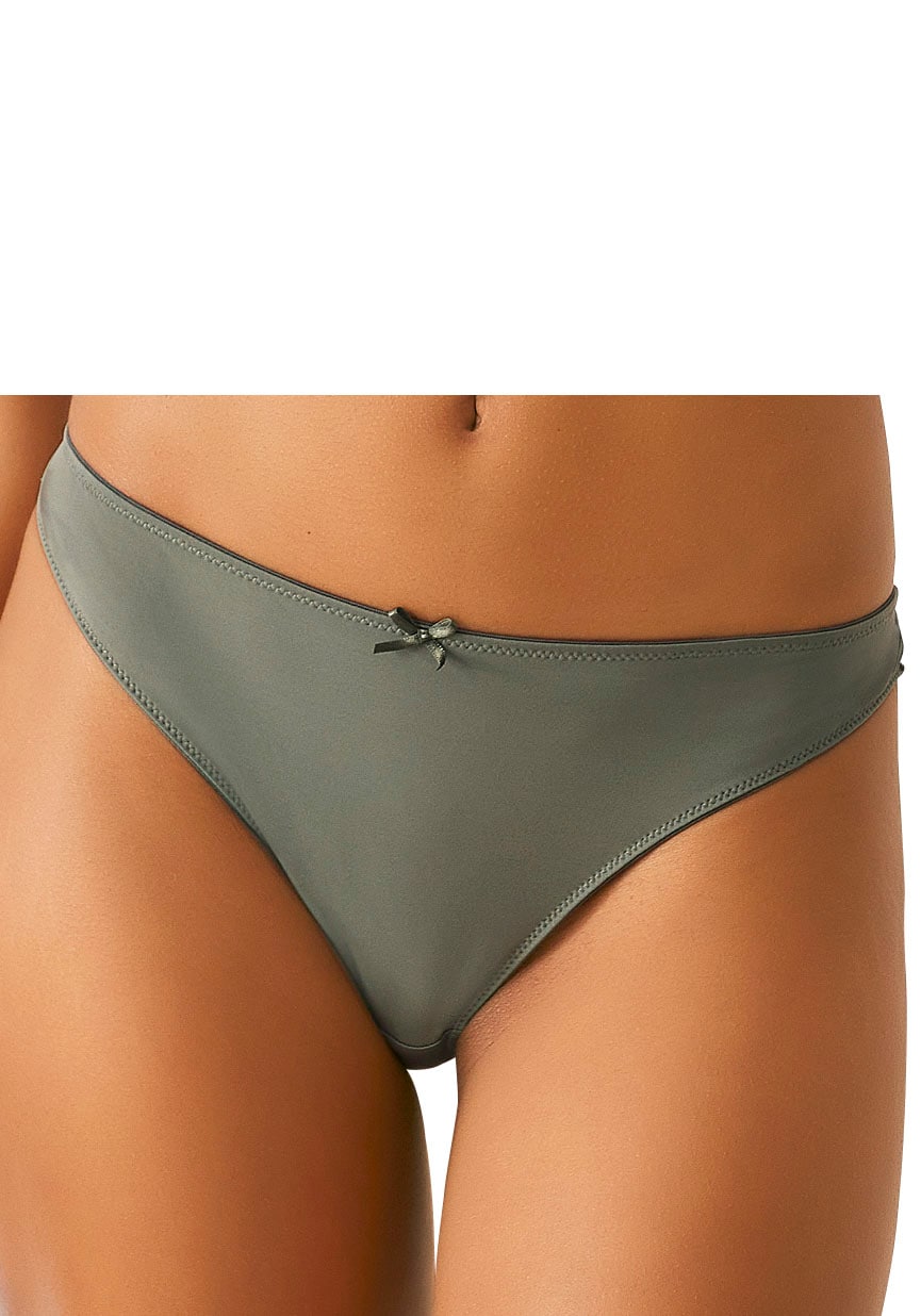 petite fleur String, (3 St.), hinten komplett aus zarter Jacquardspitze