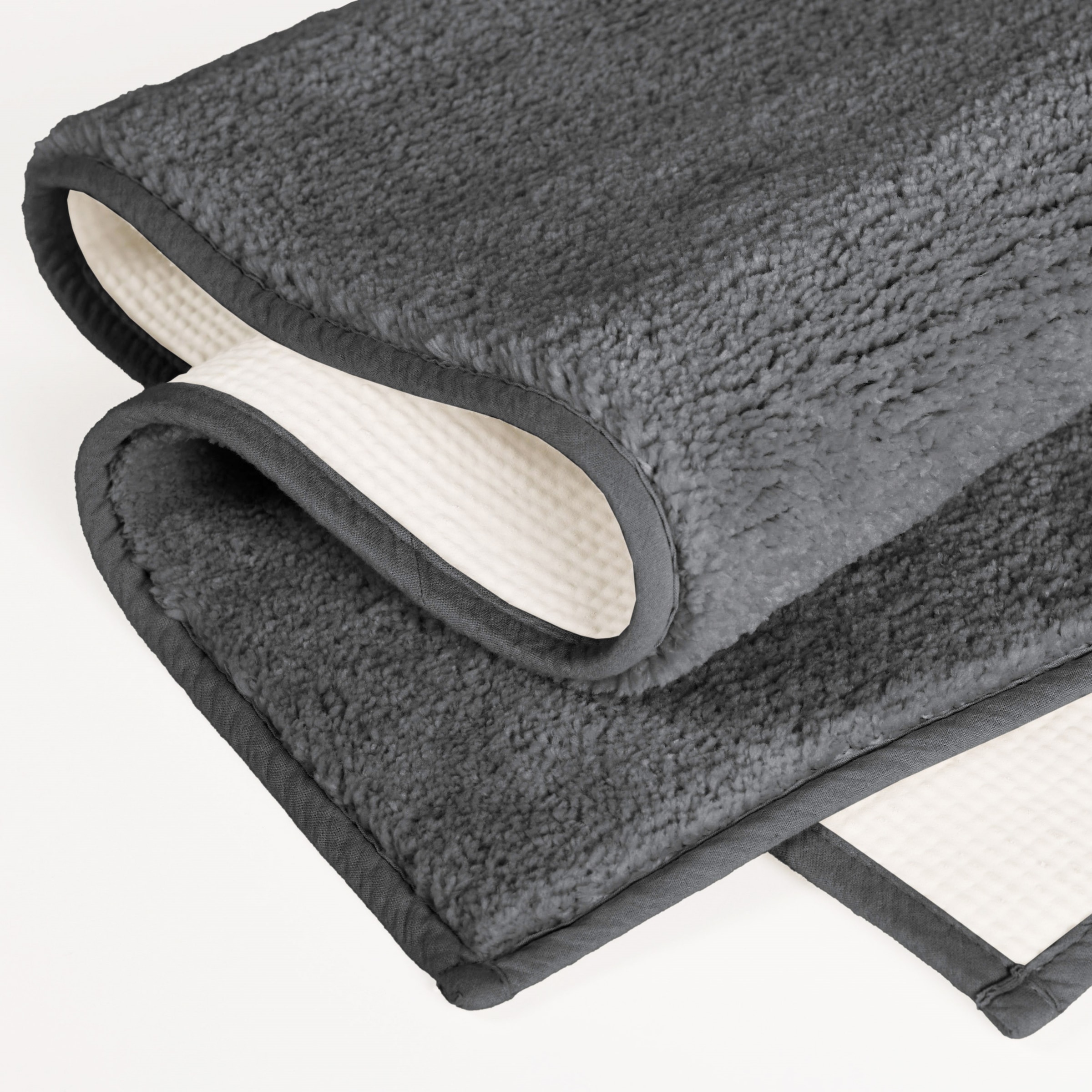 my home Badematte »Vanessa, Badvorleger, Badezimmer Teppich«, rutschhemmend beschichtet, schnell trocknend-fußbodenheizungsgeeignet-strapazierfähig, Badteppich, weiche Haptik, unifarben