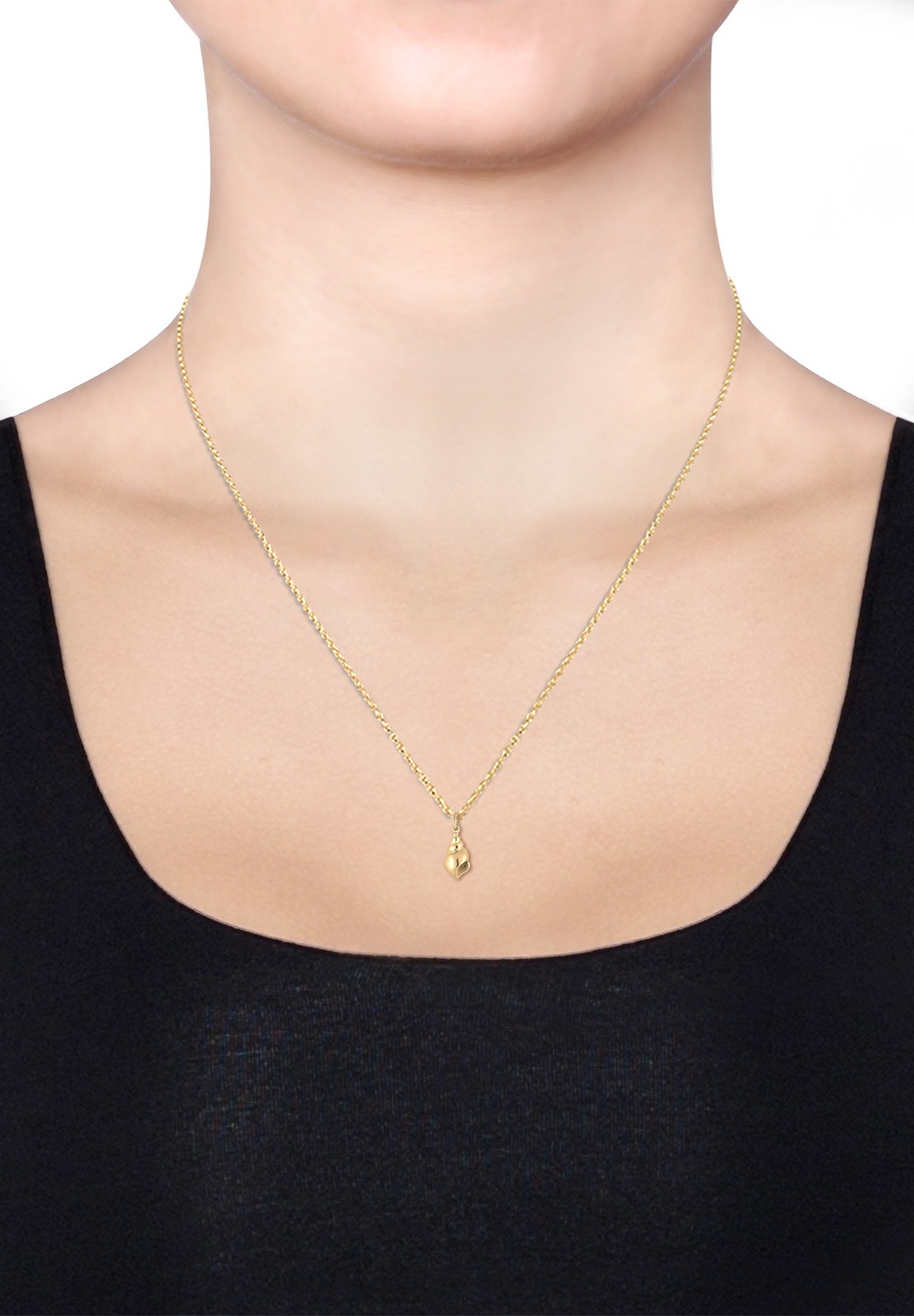 Elli Kette mit Anhänger »Anhänger Muschel 925 Sterling Silber vergoldet«