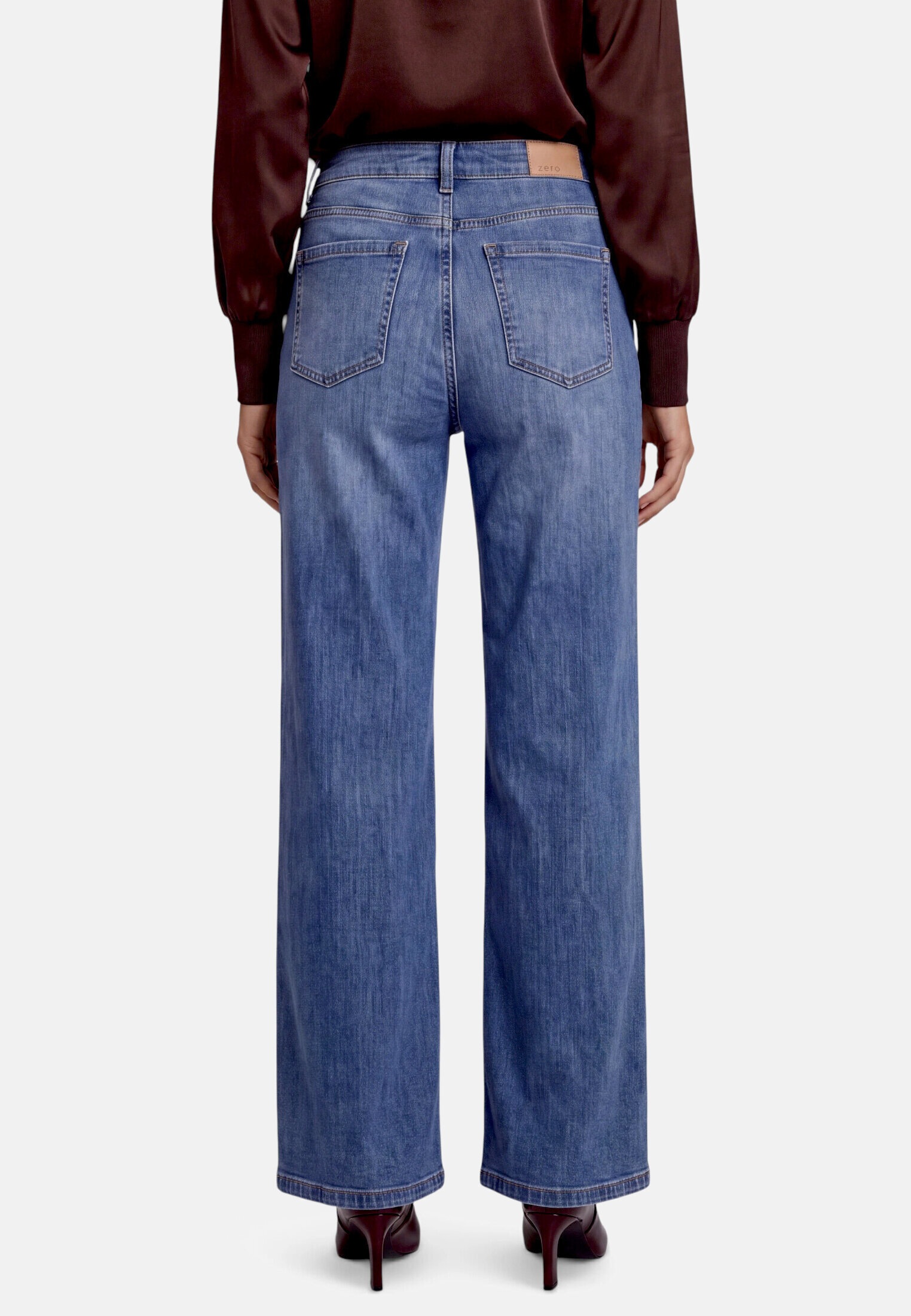Zero Slim-fit-Jeans »Damen mit aufgesetzten Taschen«