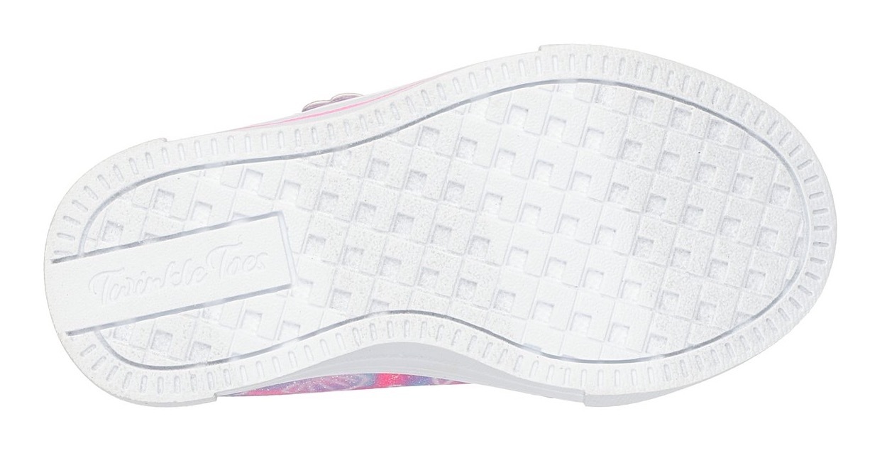 Skechers Lauflernschuh »TWINKLE SPARKS LIGHTS«, Sneaker,Blink,-Klettschuh mit Glitzer, Größenschablone zum Download