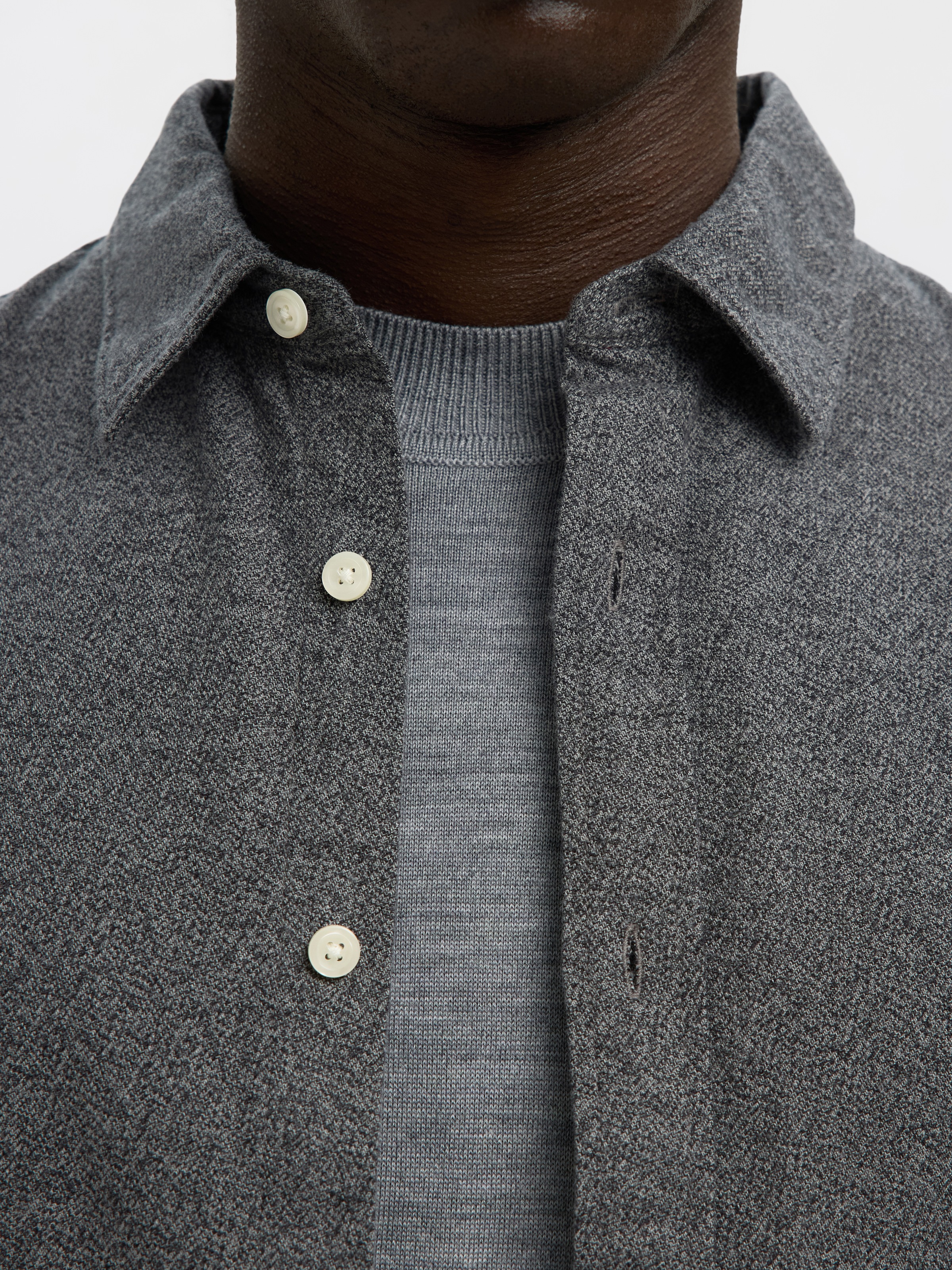 SELECTED Langarmhemd "SLHREGNOAH BRUSHED TWIST SHIRT LS NOOS" günstig online kaufen