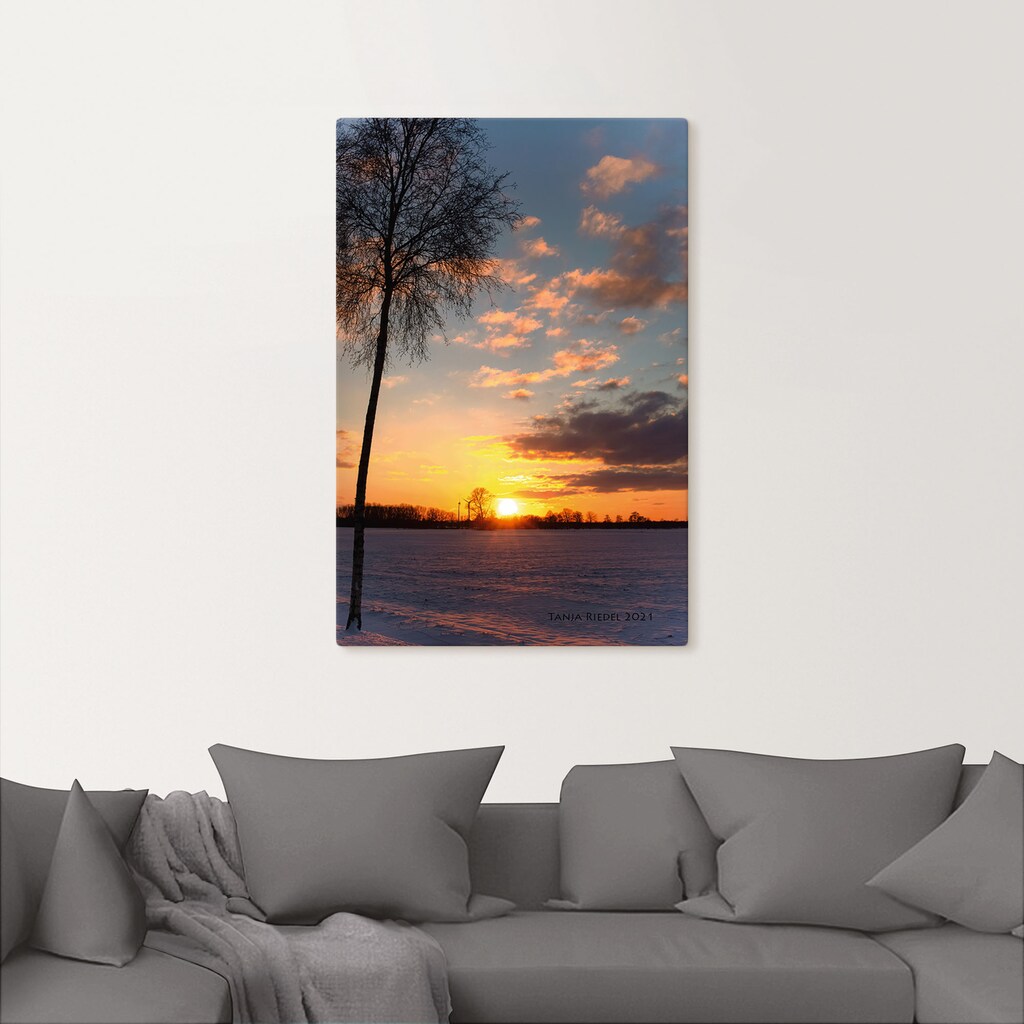 Artland Wandbild »Sehnsucht Momente der Natur«, Bilder vom Sonnenuntergang & -aufgang, (1 St.), in vielen Größen & Produktarten, Alubild, Leinwandbild, Poster, Wandaufkleber