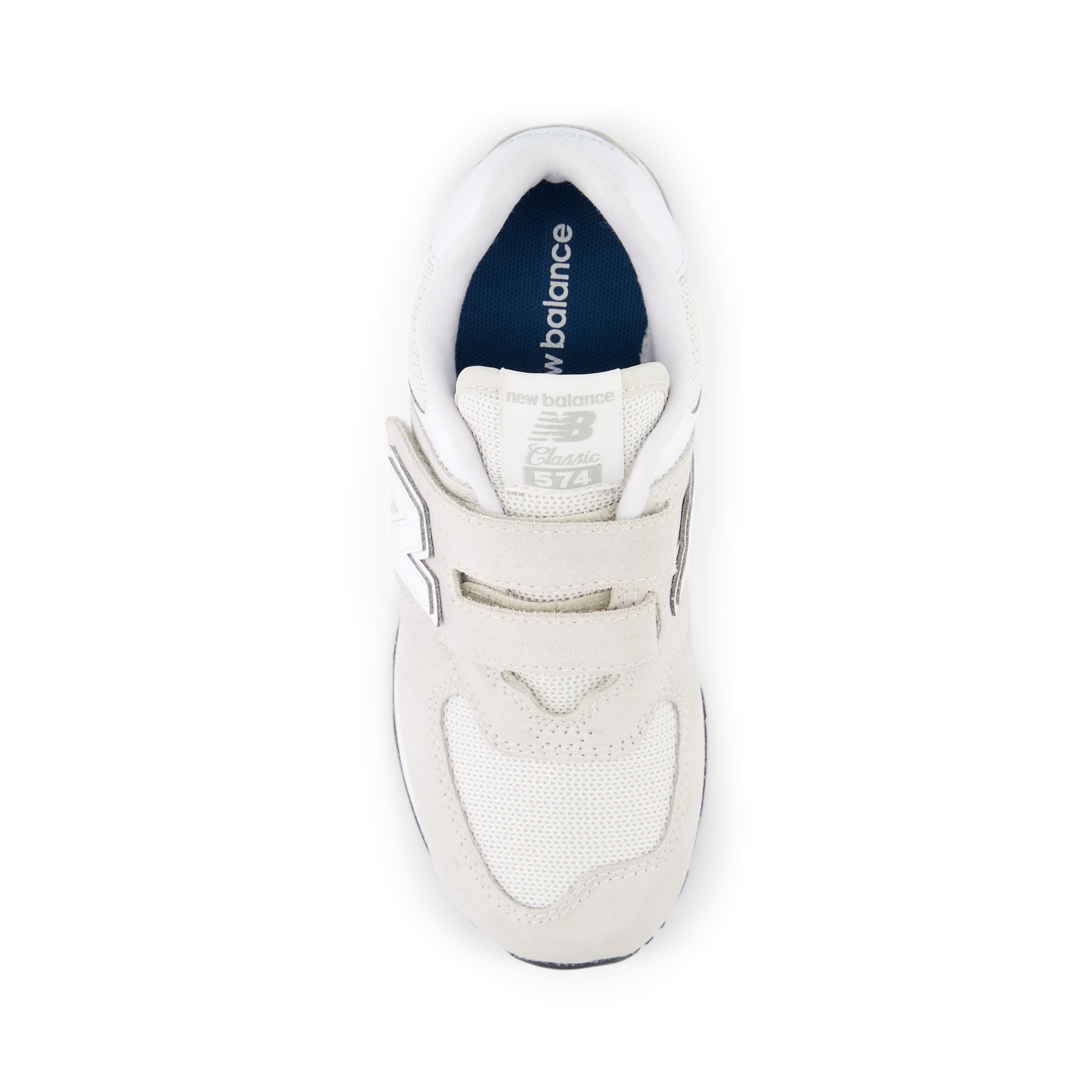 Sneaker NEW BALANCE "574", Mädchen, Gr. 30, nimbus cloud, Leder, Synthetik, Textil, Schuhe Sneaker, mit Klettverschluss 3