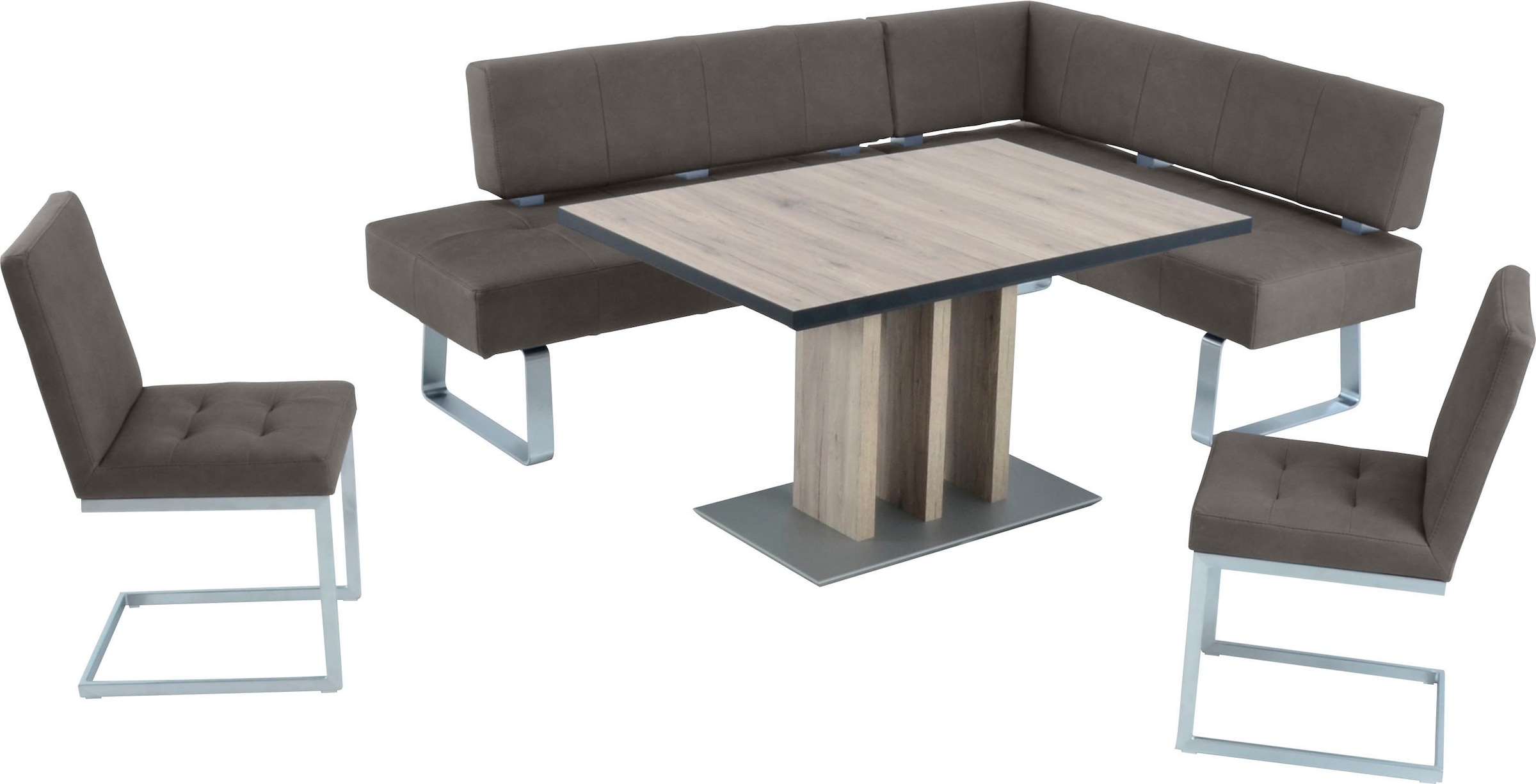 K+W Komfort & Wohnen Eckbankgruppe "Spider II" Set, 4 Stk. tlg. langer Sche günstig online kaufen