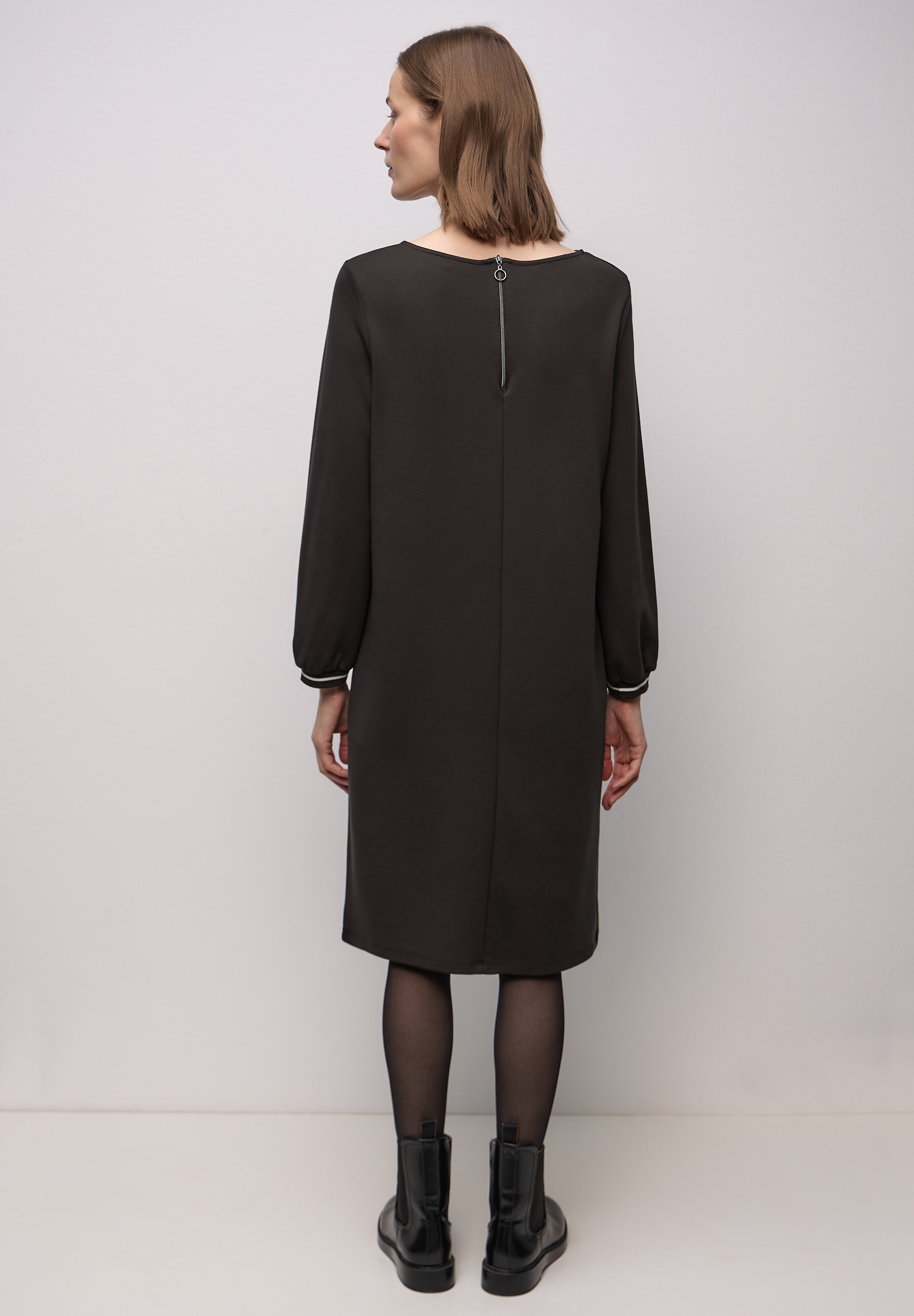 STREET ONE Jerseykleid Ohne Taschen in Unifarbe