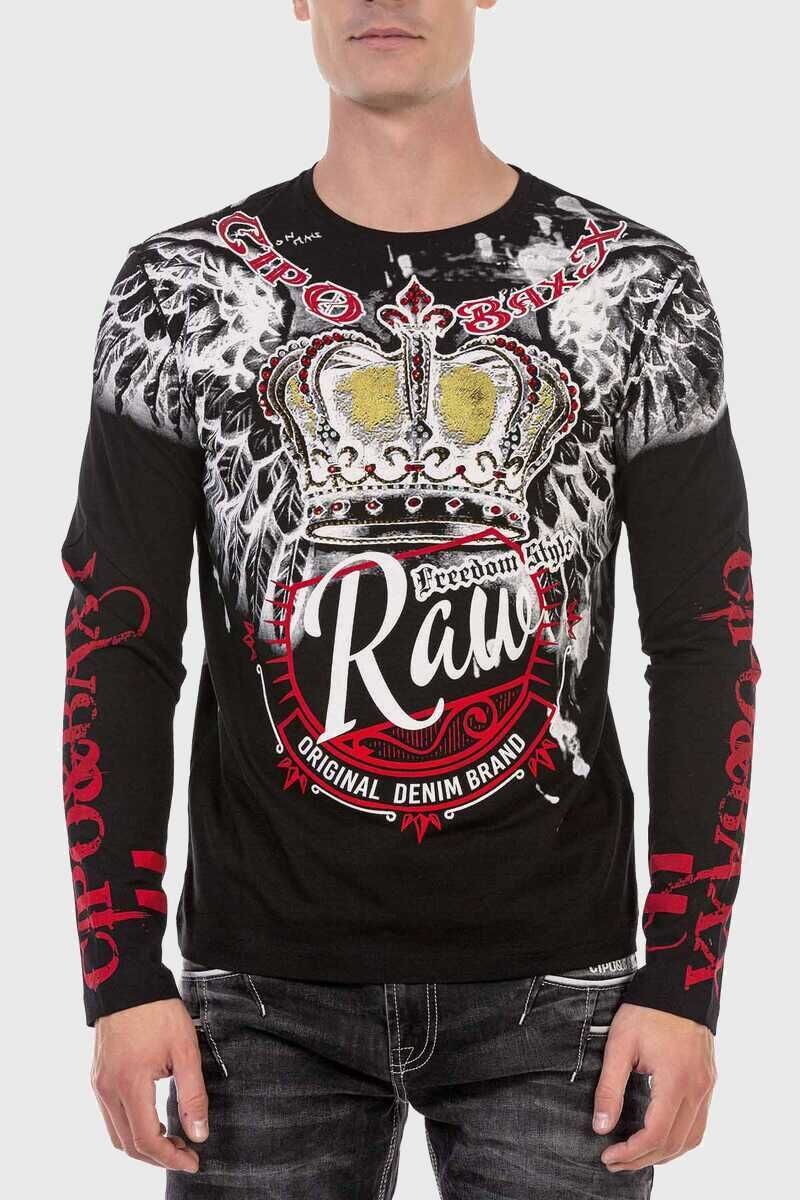 Cipo & Baxx T-Shirt »Sweatshirts«, mit coolem Print