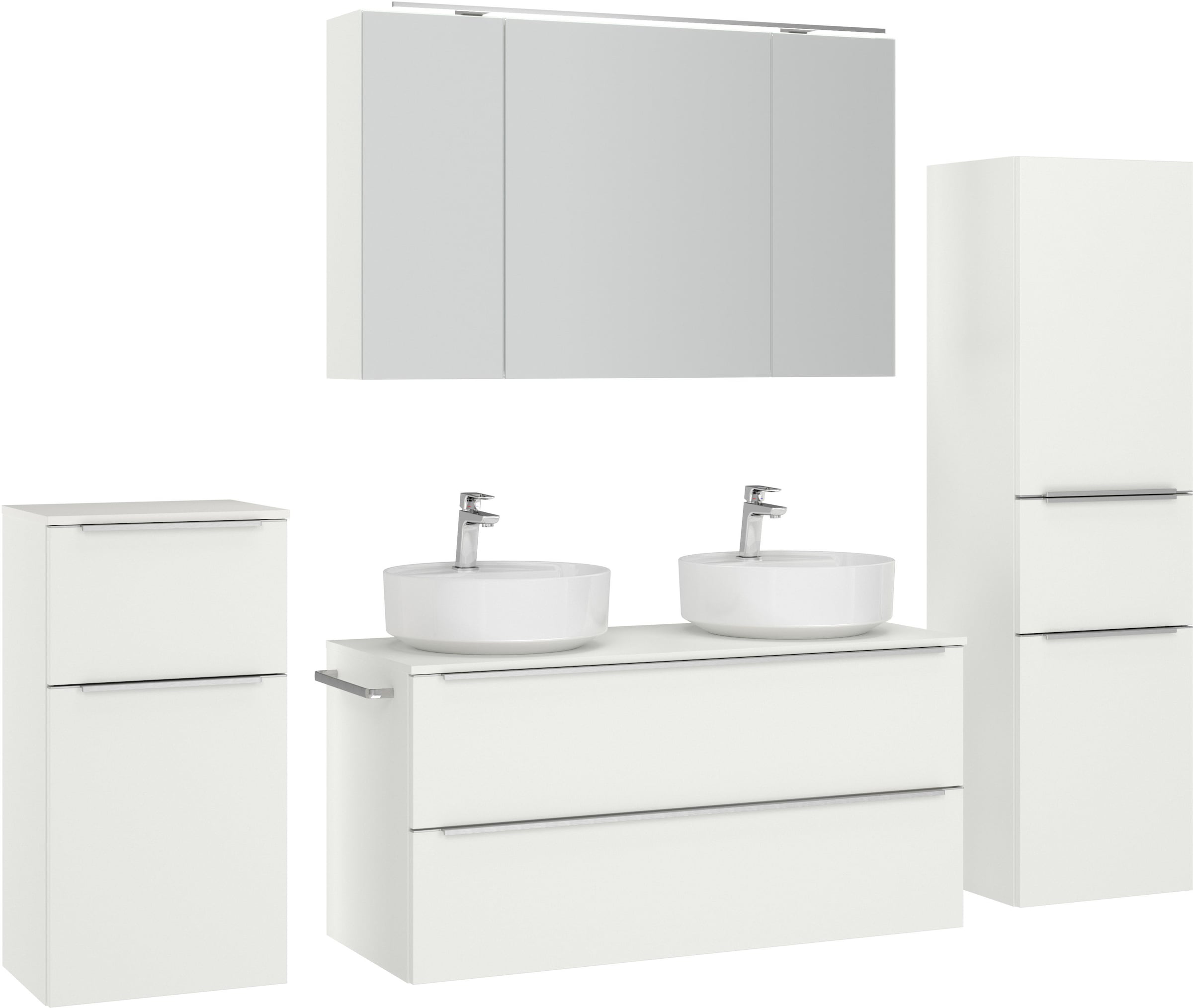 nobilia Badmöbel-Set "Alvene", (4 St., vormontiert, mit Soft-Close), inkl. günstig online kaufen