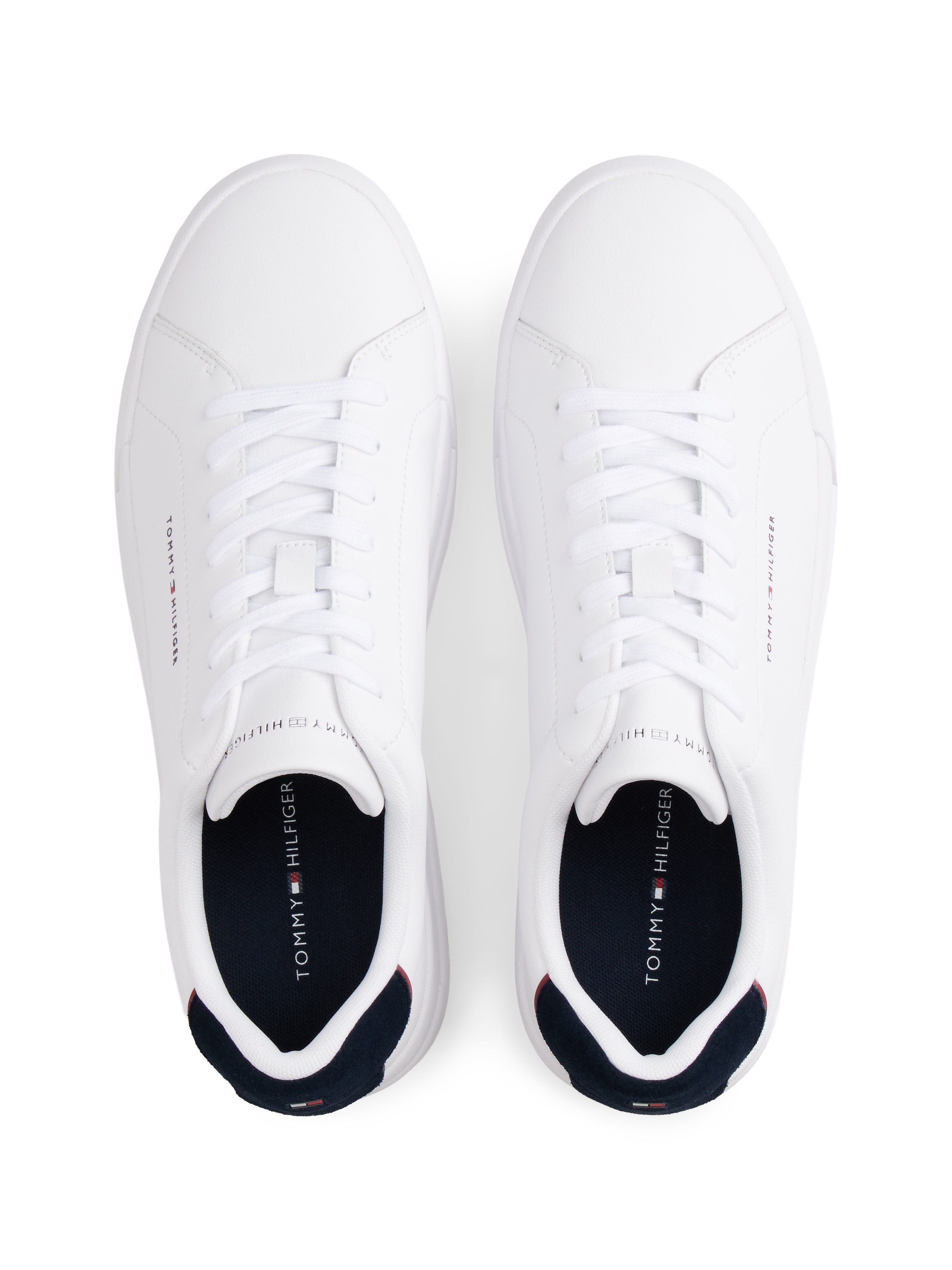 Tommy Hilfiger Sneaker »TH COURT LTH DETAIL ESS«  , Freizeitschuh, Halbschuh, Schnürschuh mit seitlichem Logoschriftzug