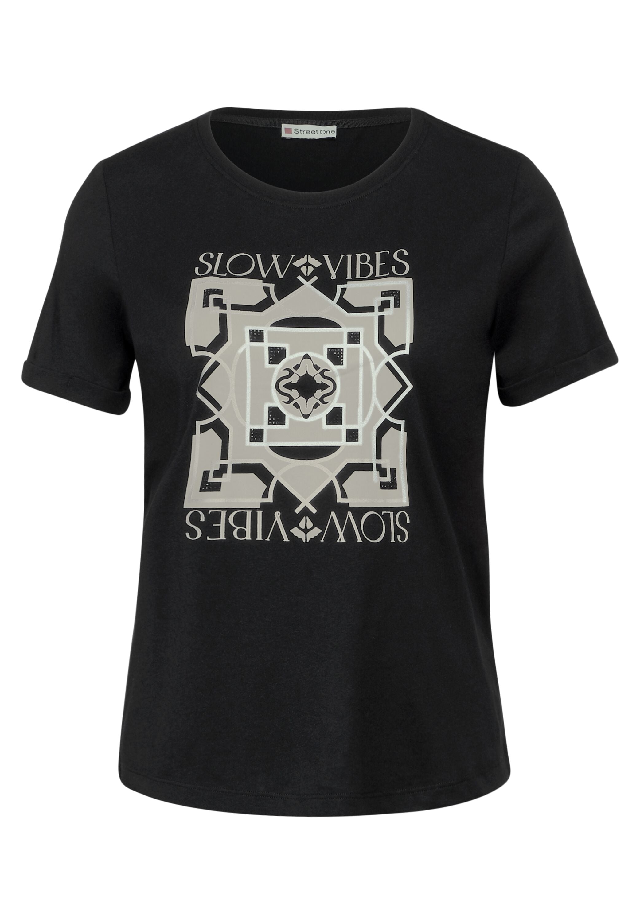 STREET ONE 3/4-Arm-Shirt, mit Rundhalsausschnitt