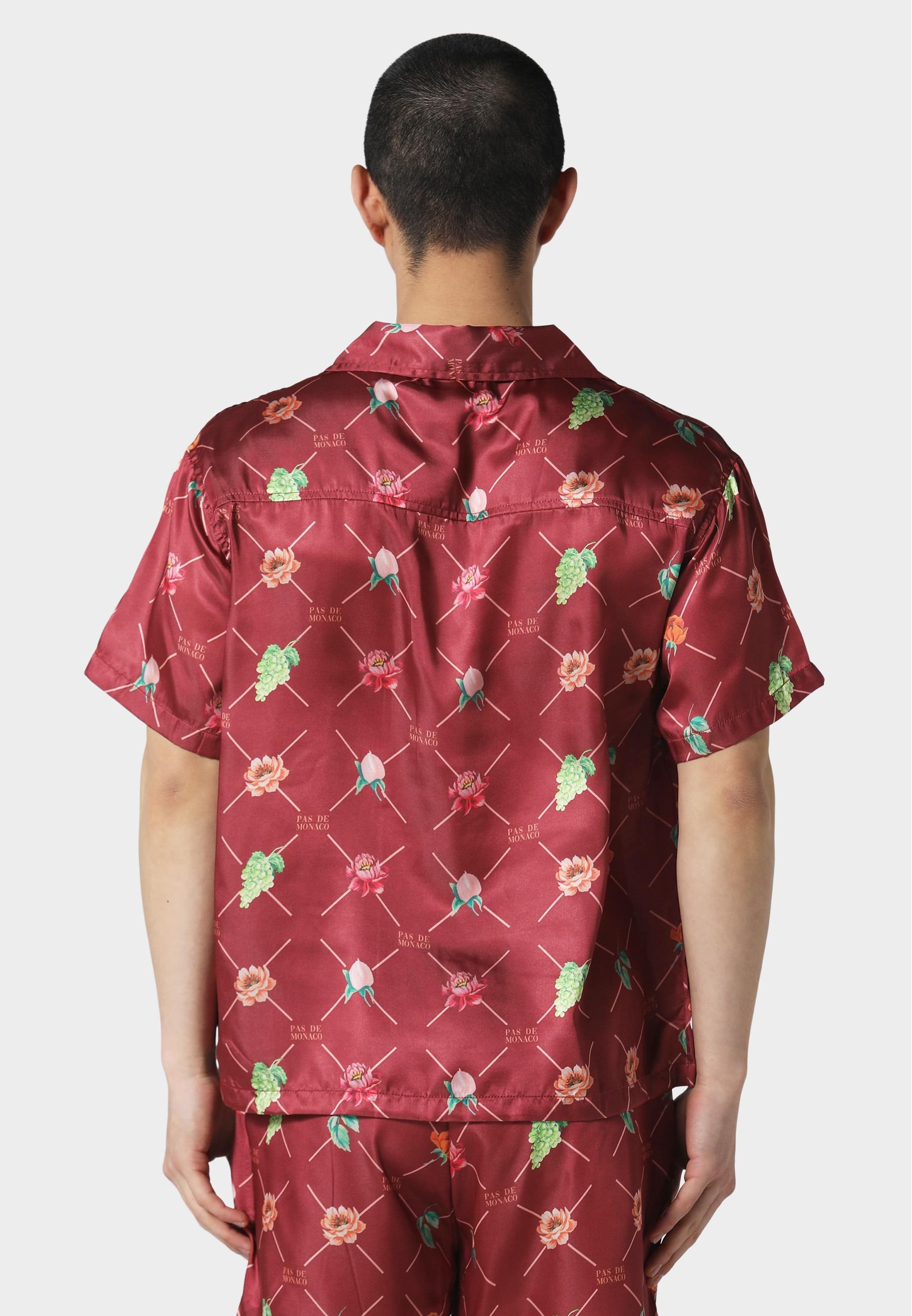 Pas De Monaco Langarmhemd »Pas De Monaco FRUIT MONOGRAM CUBAN SHIRT«, (1 tlg.)
