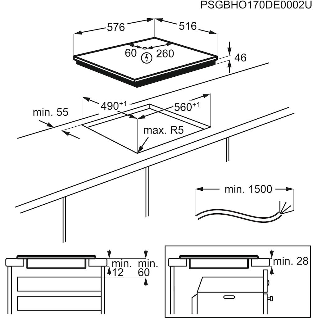 AEG Induktions-Kochfeld »IKE6445AXB«, IKE6445AXB