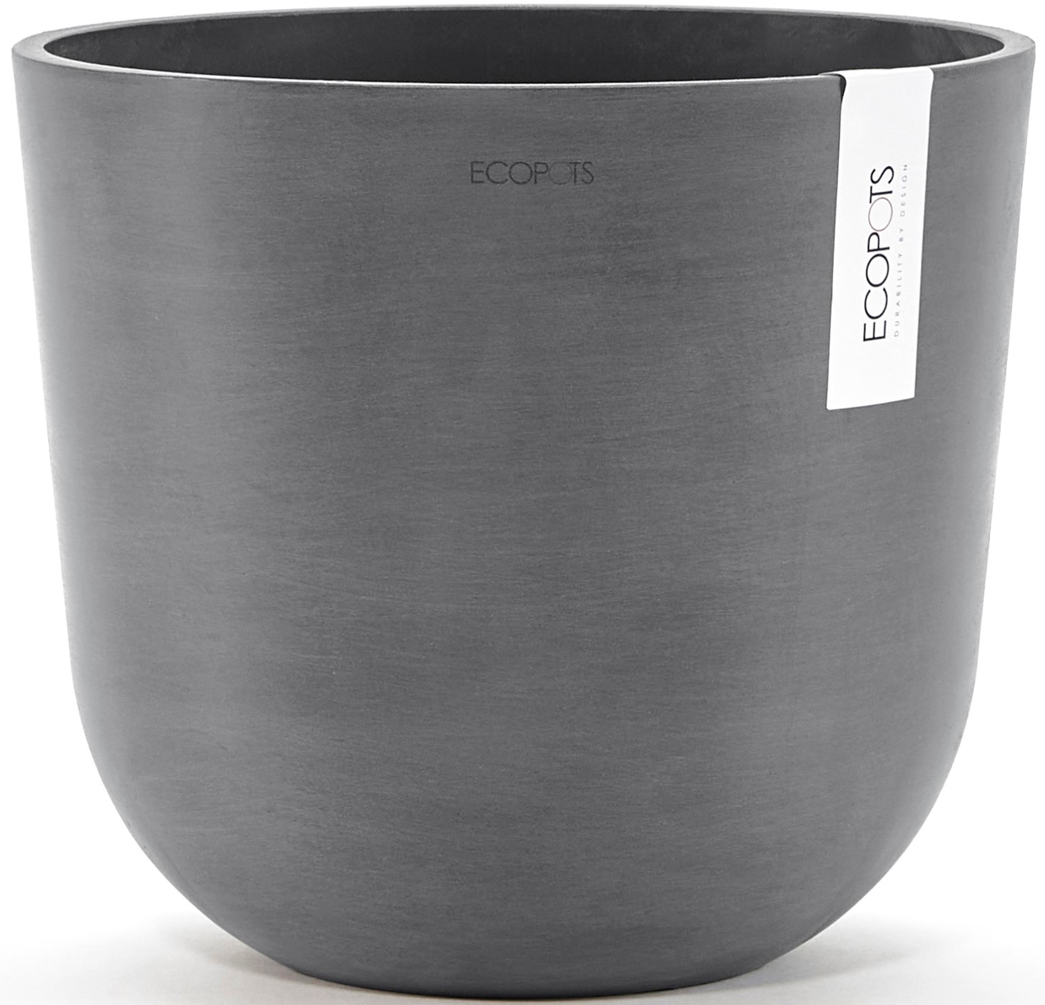 ECOPOTS Blumentopf »Oslo 25 Grau«, für innen und außen: frostsicher, bruchsicher und lichtbeständig