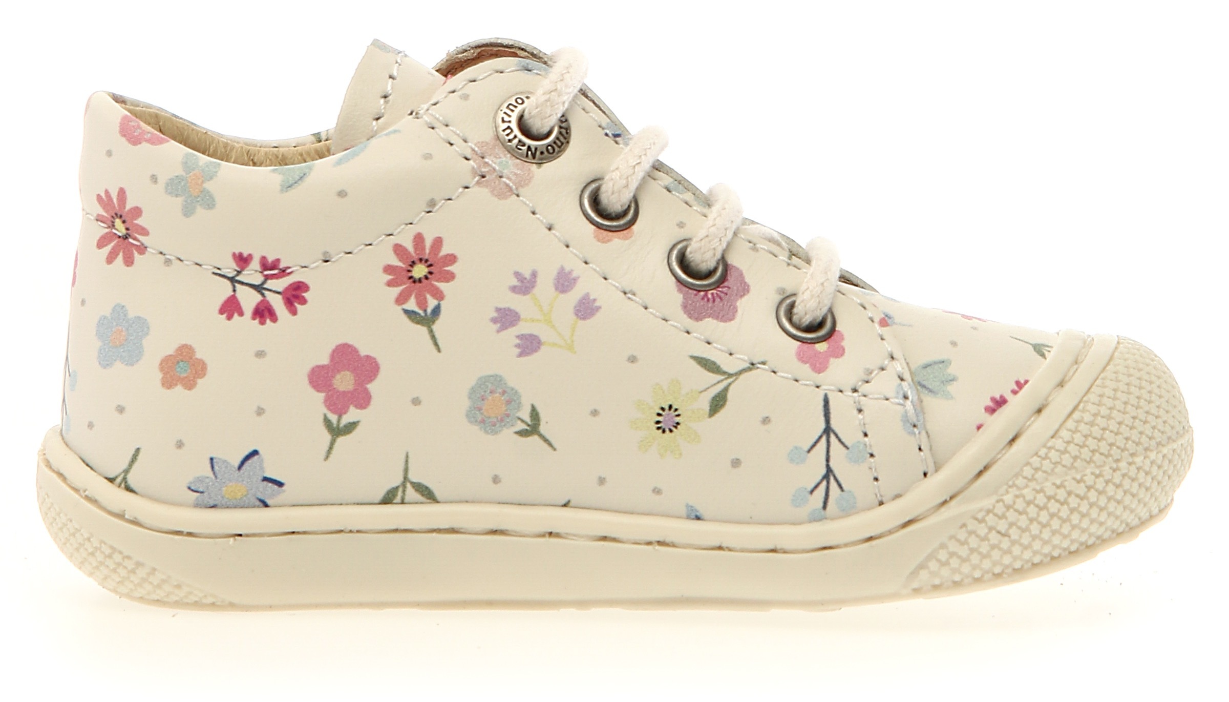 Naturino Lauflernschuh »COCOON PR. BONNY MILK«, Barfußschuh mit buntem Print, Größenschablone zum Download