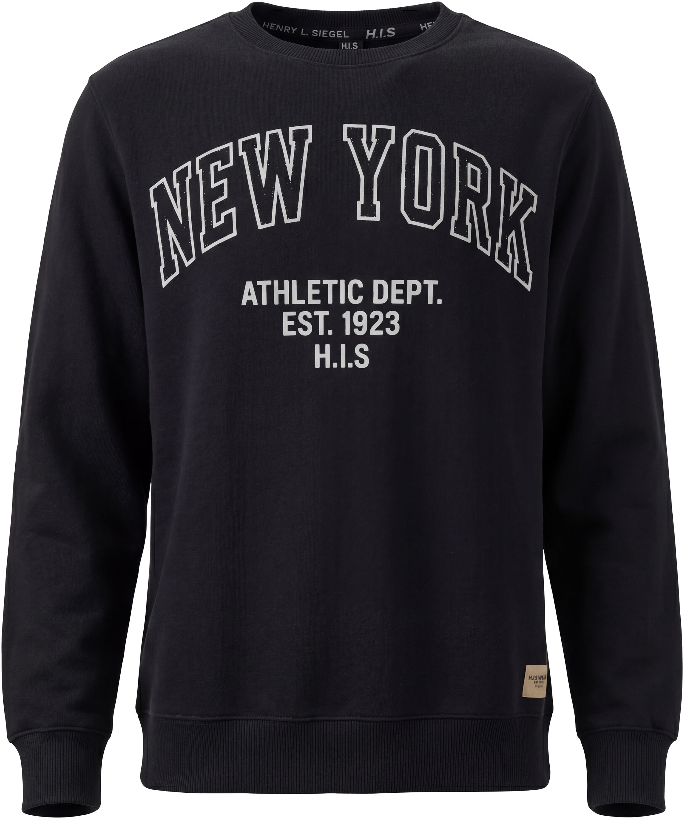 H.I.S Sweatshirt »2er Packung H.I.S Sweatshirts mit Logoprint«, 2er Packung, 2 Sweats mit Logo-Prints, mit Rundhalsausschnitt, Langarm, für Jungen
