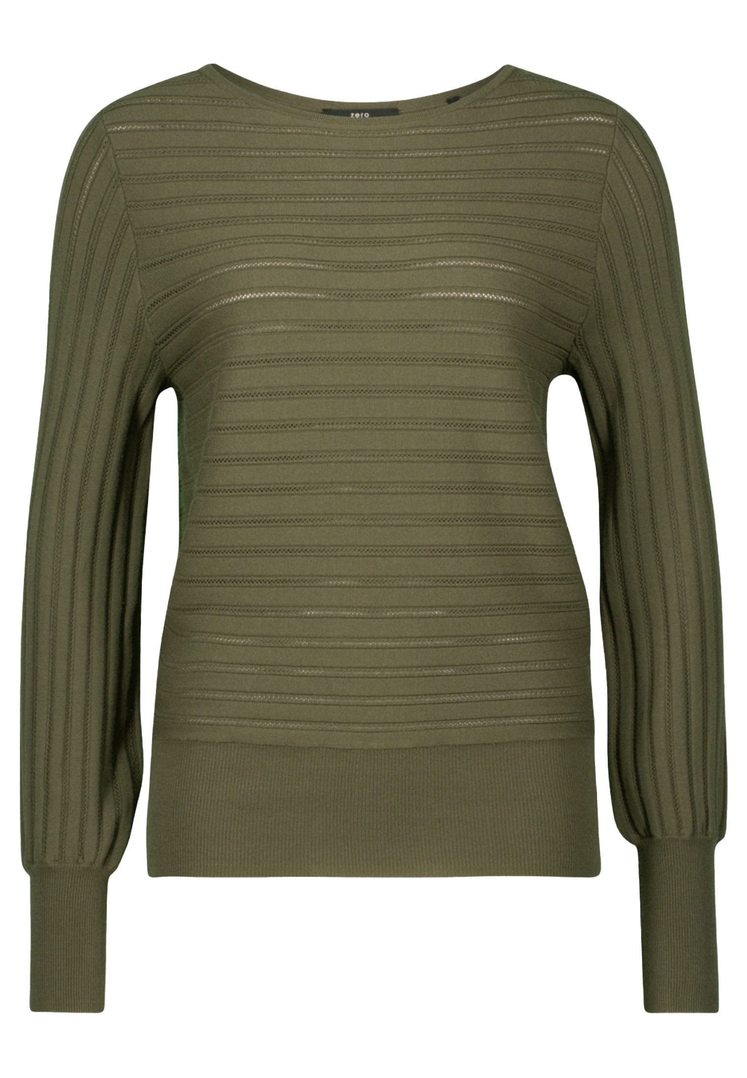 Zero Strickpullover »zero Pullover mit Strukturmuster«, strukturiert