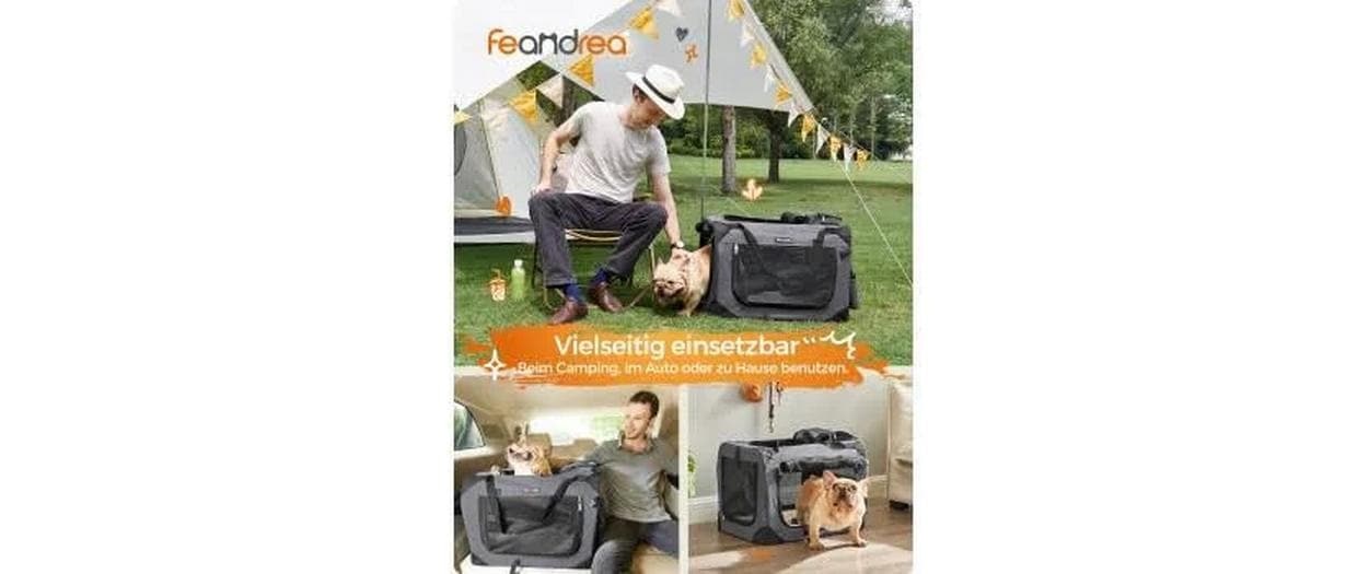 FEANDREA Tiertransportbox »für Hunde & Katzen S« bis 11 kg