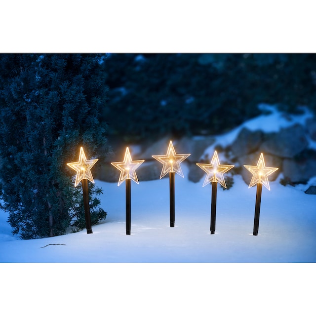 IC Winterworld LED Stern »Weihnachtsstern, Weihnachtsdeko«, Gartenstecker  mit Timerfunktion, für den Innen- und Außenbereich bestellen | BAUR