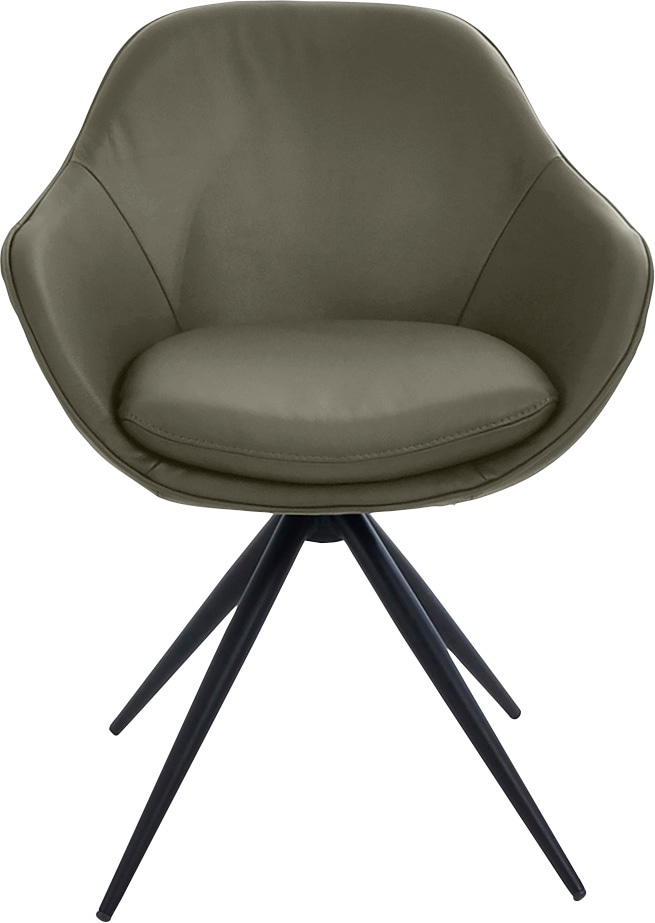 K+W Komfort & Wohnen Drehstuhl "ZOOM" () 4-Fuß Drehstuhl mit Gestell aus Me günstig online kaufen