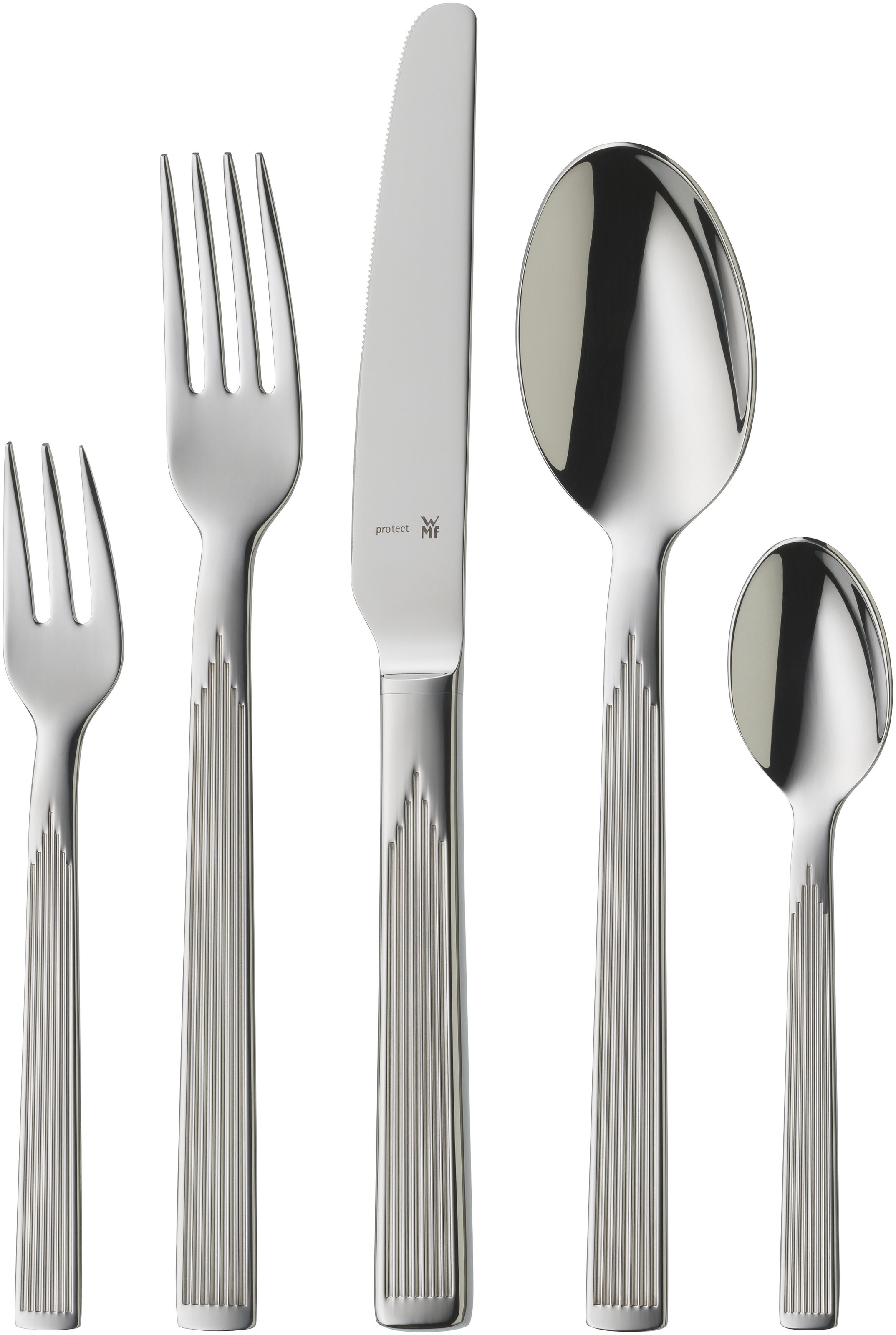 WMF Besteck-Set »Art Deco«, (Set, 66 tlg.), ergonomisch, Cromargan protect