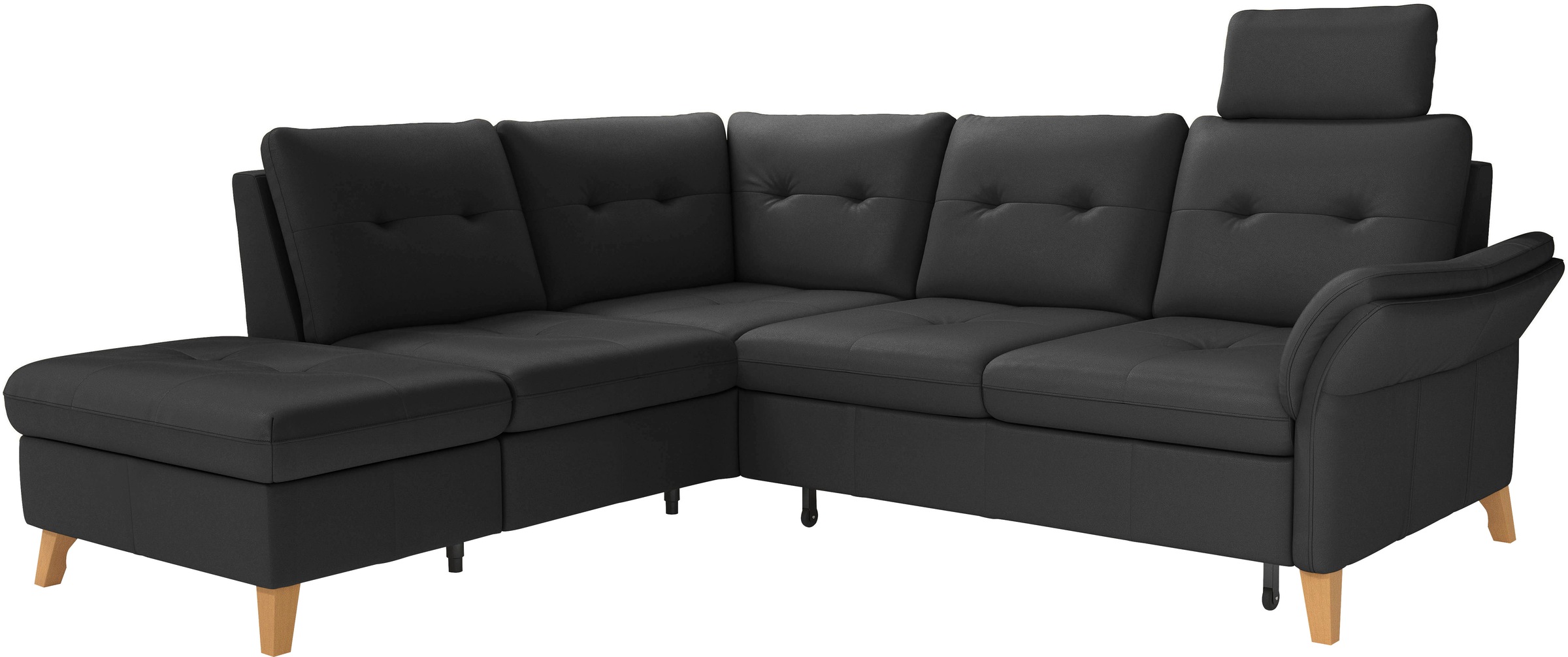 sit&more Ecksofa »Göteborg«, inkl. Sitztiefenverstellung, wahlweise mit Bettfunktion & Bettkasten