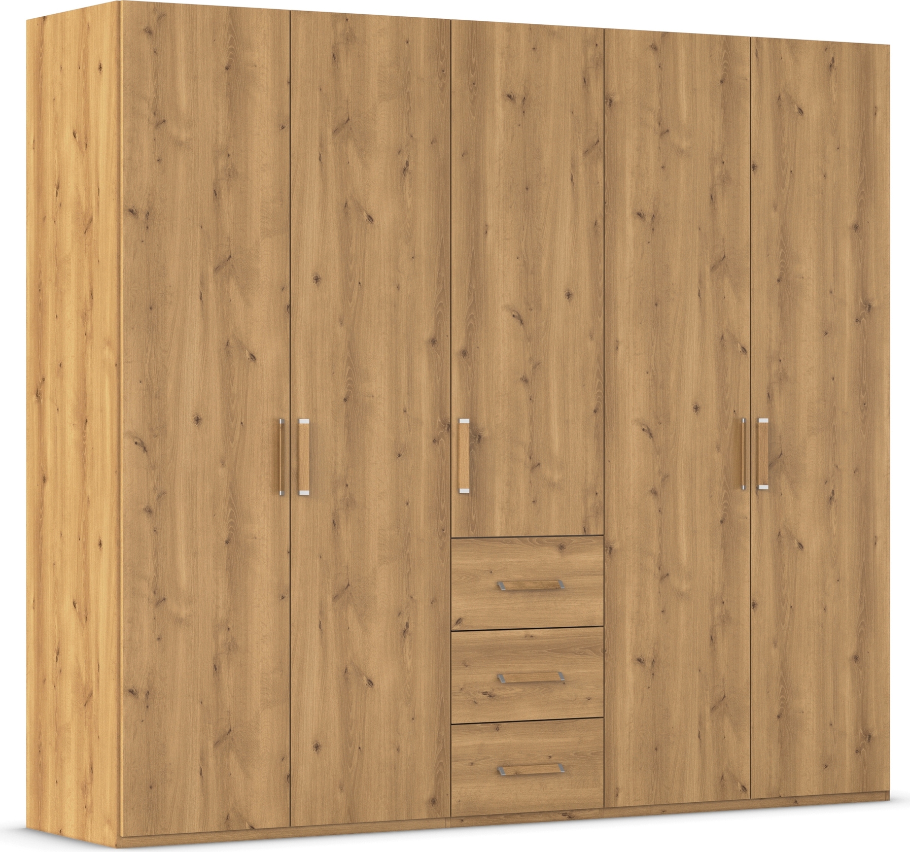 rauch Drehtürenschrank "Kleiderschrank Schrank Garderobe Schlafzimmerschrank EVELYN" in 2 Höhen 197 oder 210 cm erhältlich, inkl. SOFT-CLOSE-FUNKTION, in elegantem Stil mit Schubladen 3 Breiten und 2 Höhen MADE IN GERMANY
