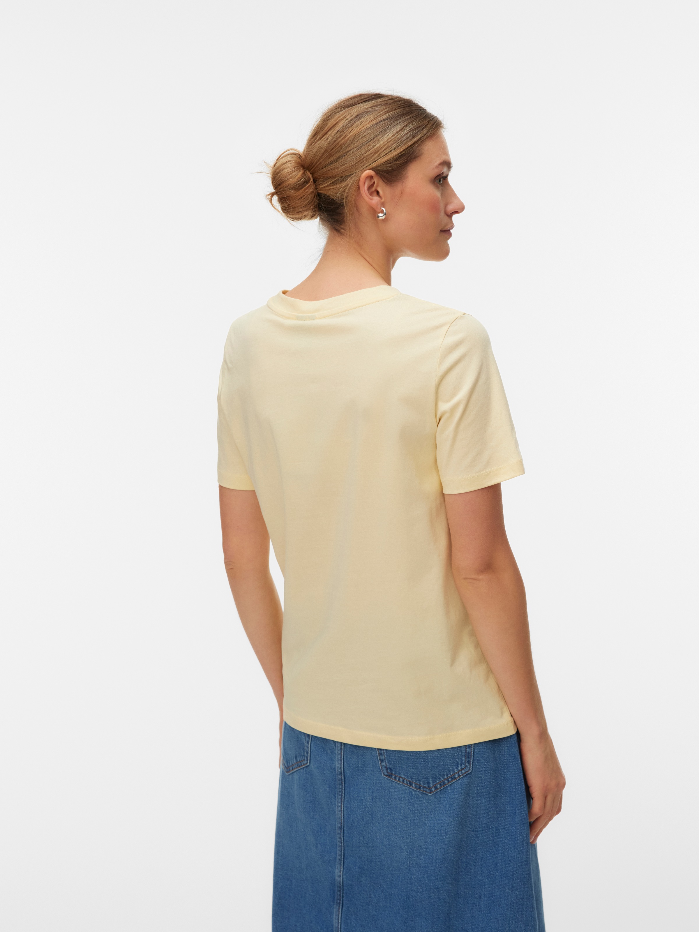 Vero Moda Kurzarmshirt "VMPAULINA SS T-SHIRT GA JRS NOOS" Baumwolle, regula günstig online kaufen