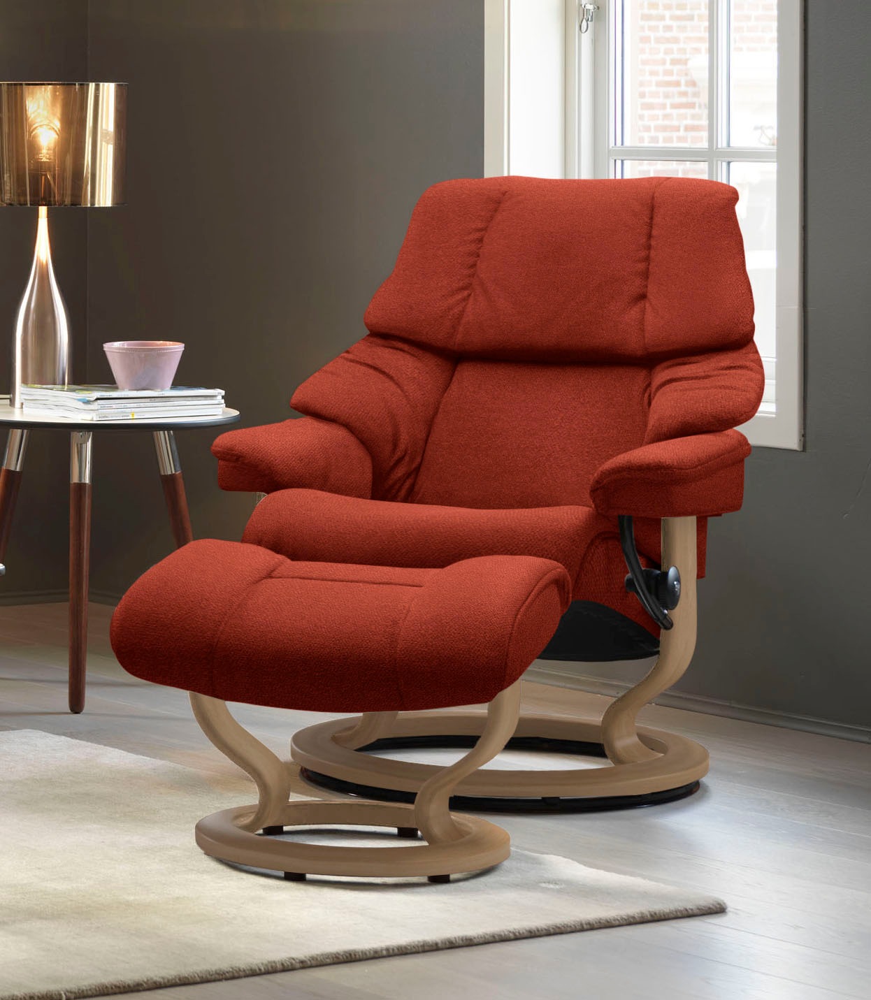 Stressless Relaxsessel "Reno", (Set, Relaxsessel mit Hocker), mit Hocker, m günstig online kaufen