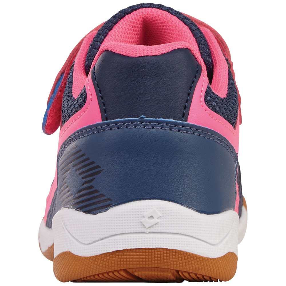 Hallenschuh LOTTO, Mädchen, Gr. 25, bunt (navy, fr.pink), Kunstfaser, Synthetik, mehrfarbig, Schuhe Hallenschuh, - mit nicht-färbender Sohle 6
