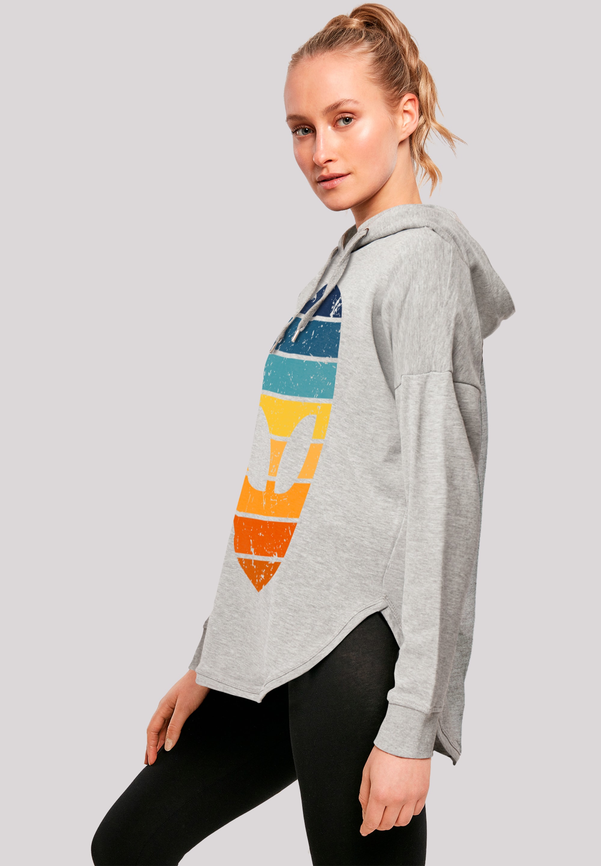 F4NT4STIC Kapuzenpullover »Alien Sonnenuntergang Retro« Premium Qualität
