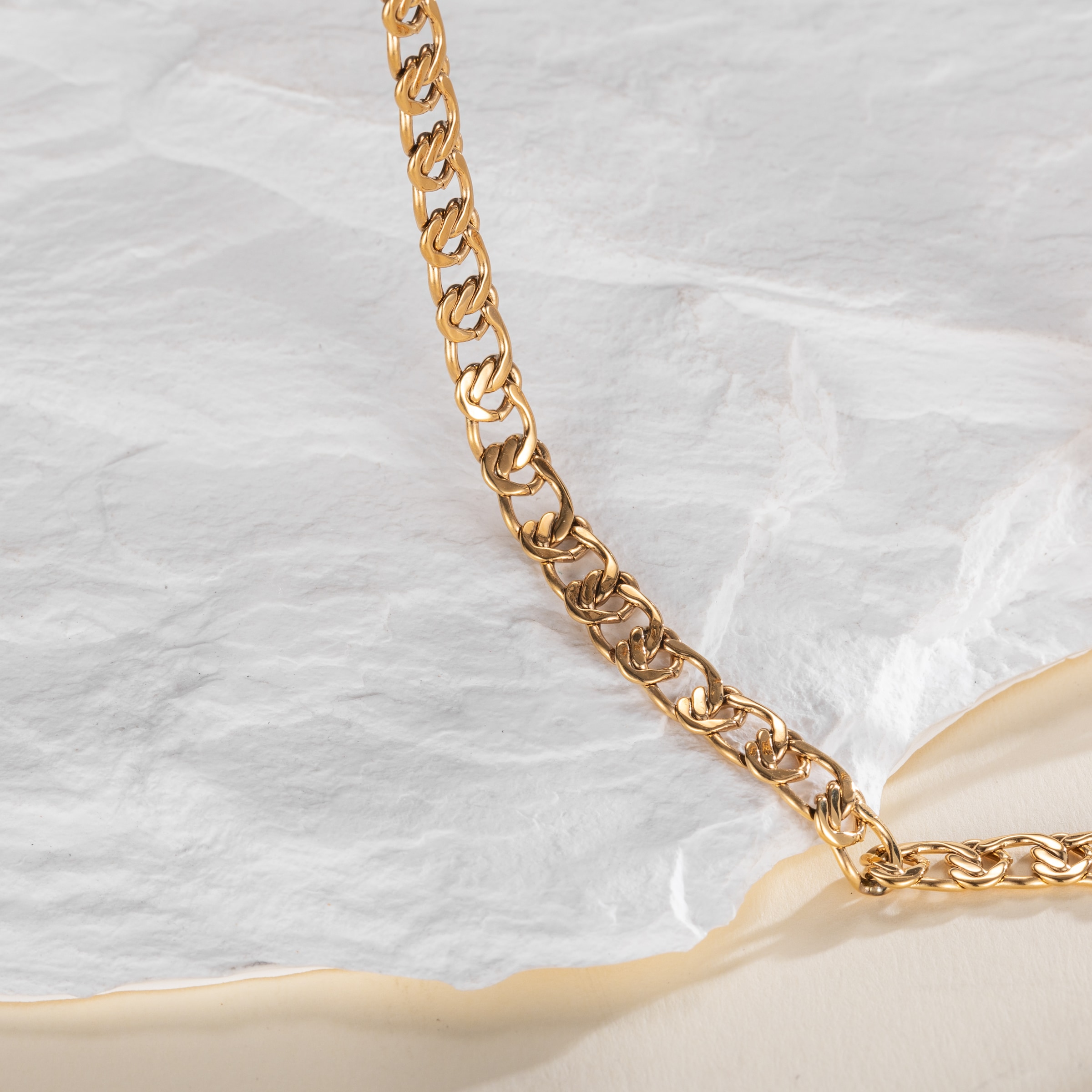 Firetti Kette ohne Anhänger »Schmuck Geschenk Edelstahl Halsschmuck Halskette Cuban«