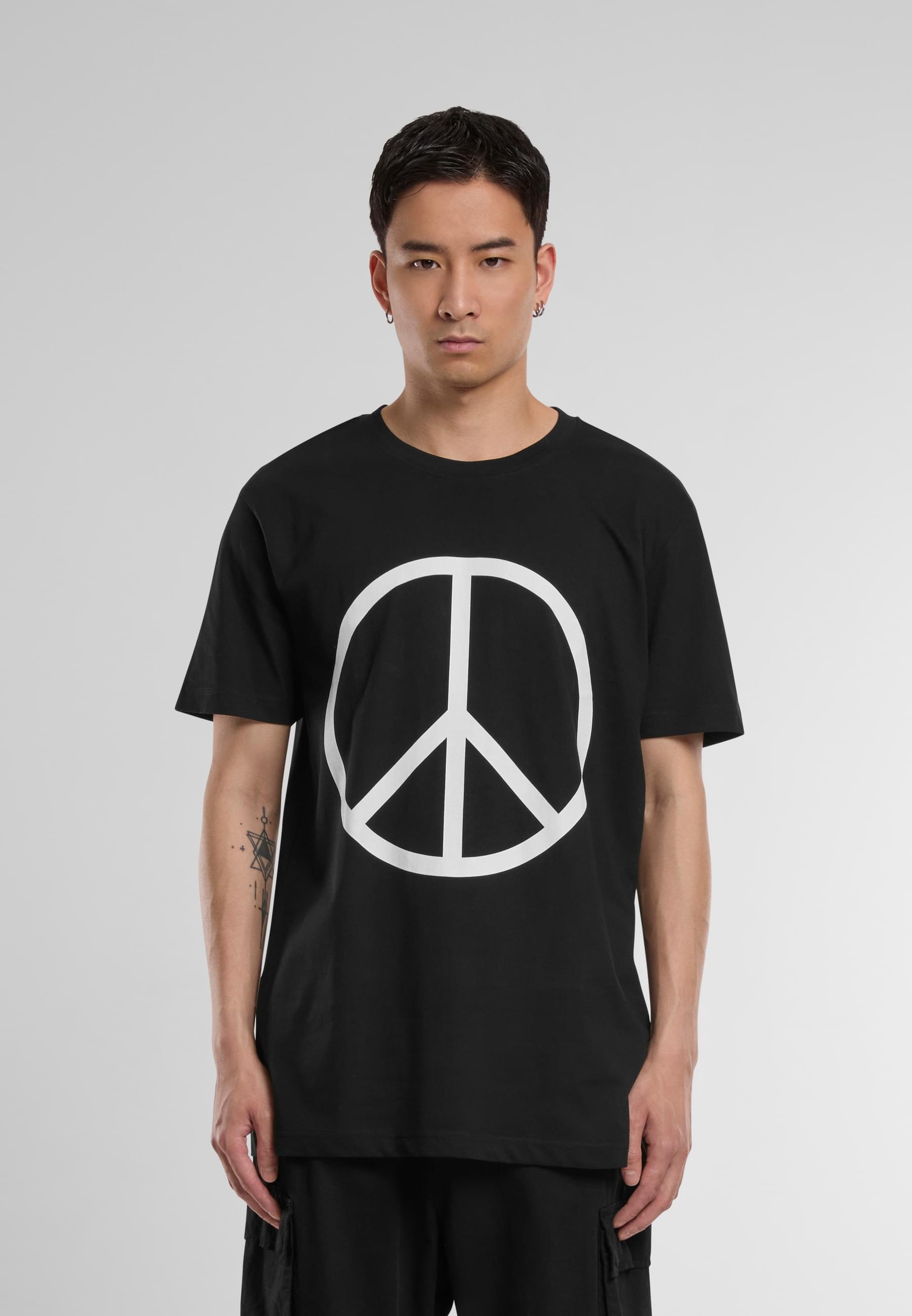 MisterTee T-Shirt »MisterTee Herren Peace Tee«, (1 tlg.)